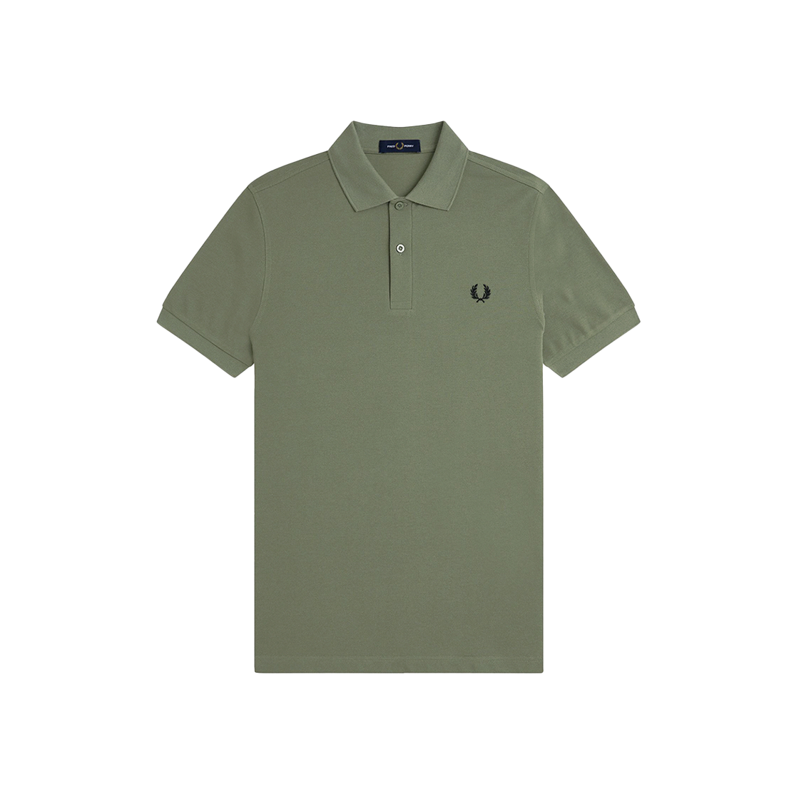 프레드페리 M6000 플레인 프레드페리 셔츠 로렐리스그린 블랙(Fred Perry M6000 Plain Fred Perry Shirt Laurel Wreath Green Black) - 1