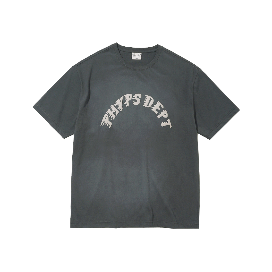 PFM1SS301ACH Phyps Dept [Cool Cotton] Running Class Short Sleeve Dark Charcoal