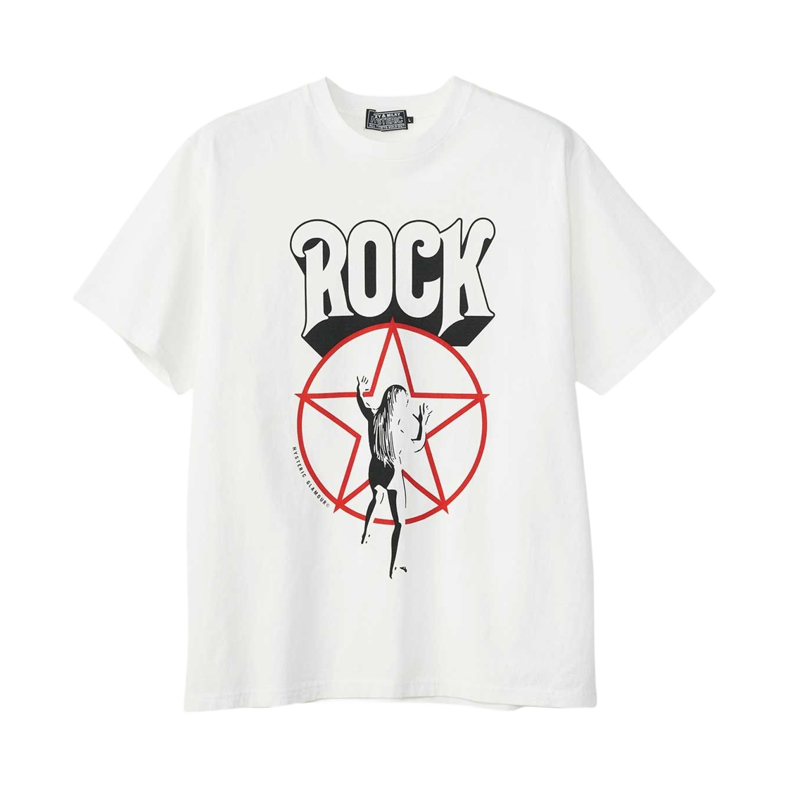02253CT06 Hysteric Glamour Hold Your Fire T-Shirt White