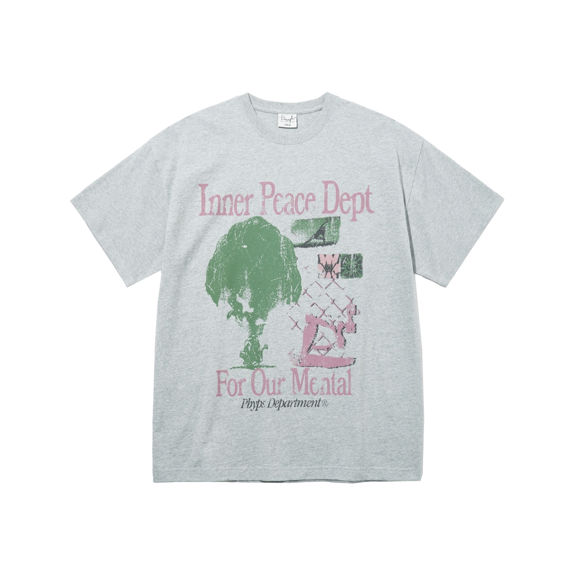 PFM1SS315AMG Phyps Dept Broccoli T-shirt Melange