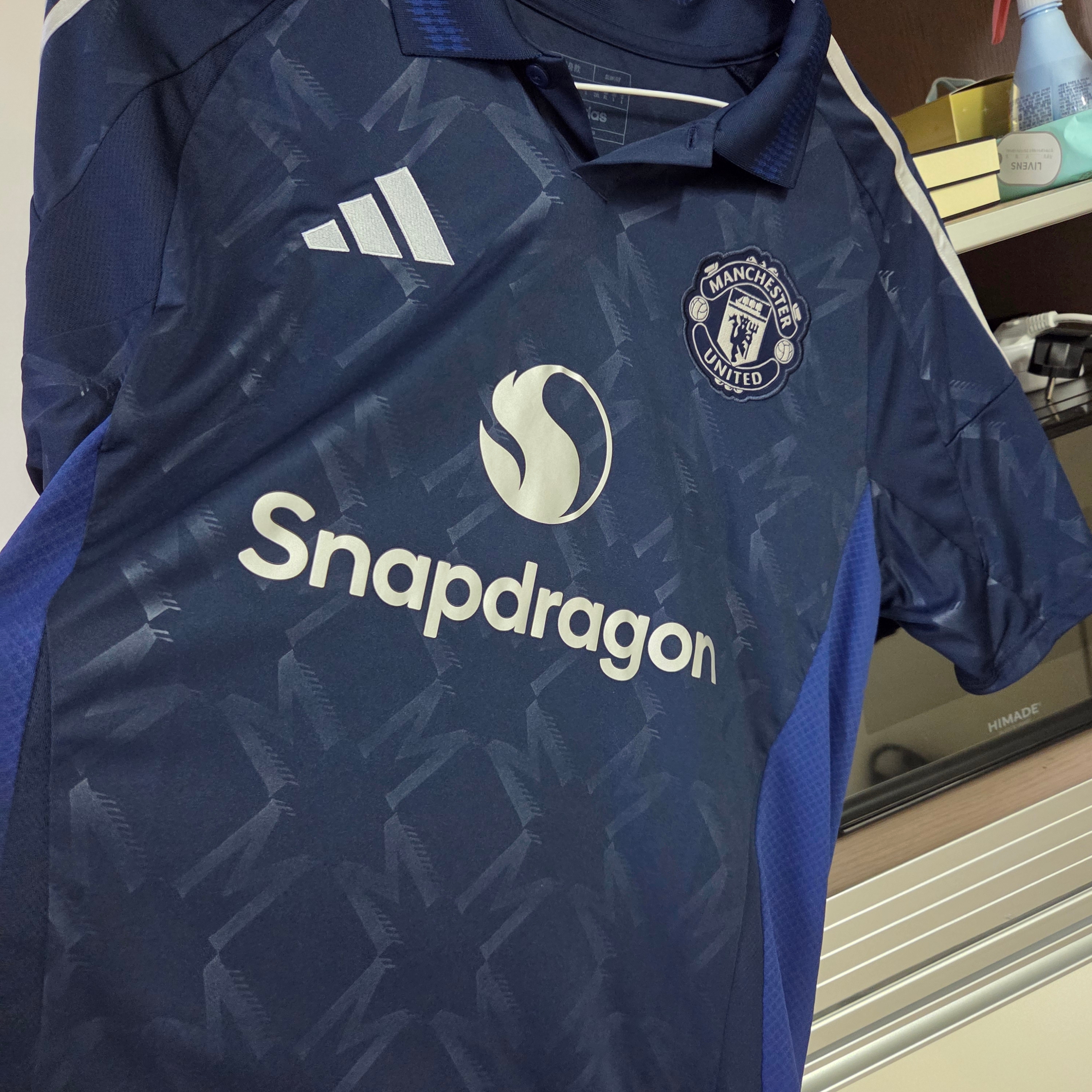 Adidas Manchester United 2024/25 Away Jersey Night Indigo - KR Sizing (Non Marking Ver.) 착용 스타일 - 1