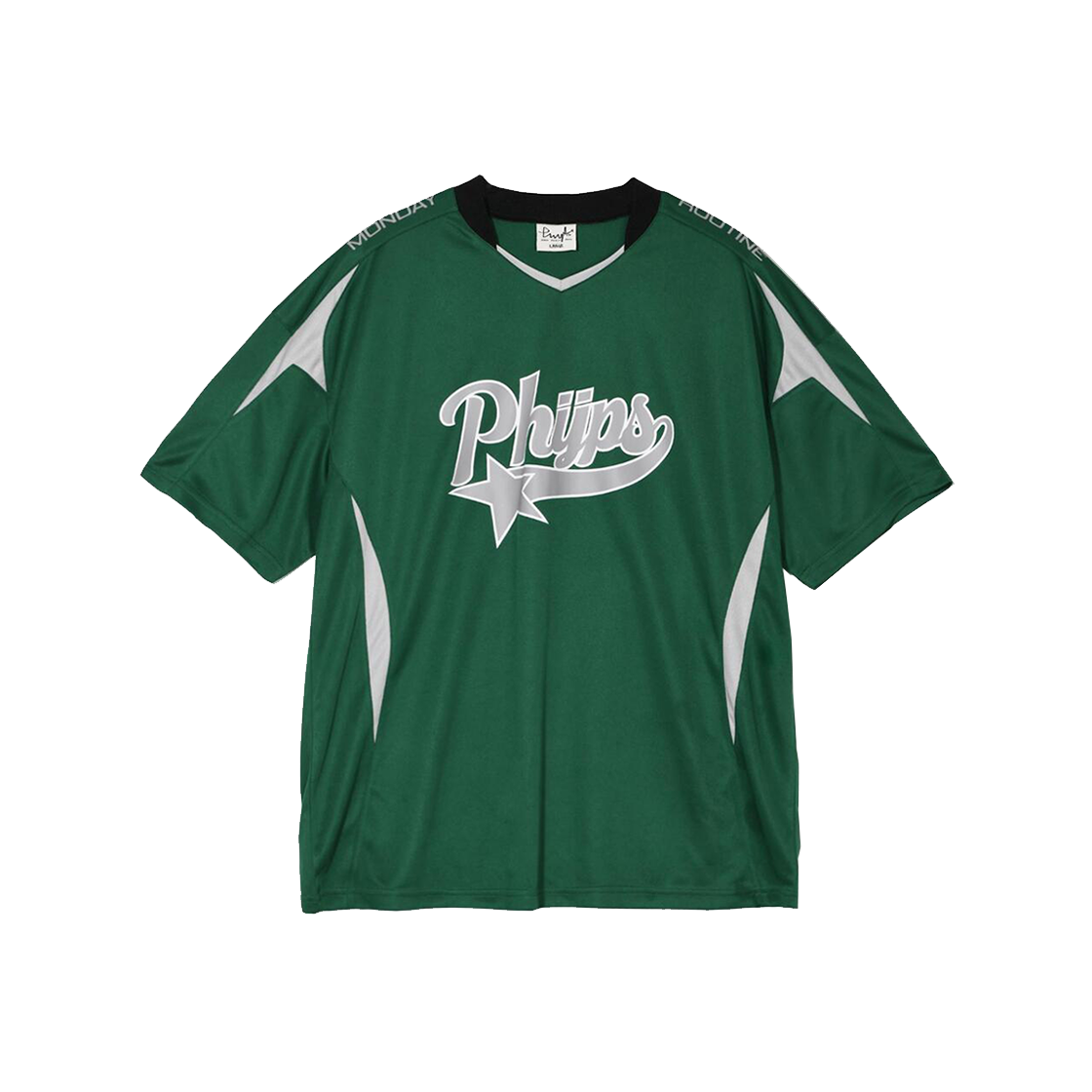 피지컬 디파트먼트 스타테일 스포티 반팔티셔츠 그린(Phyps Dept Star Tail Sporty T-shirt Green)