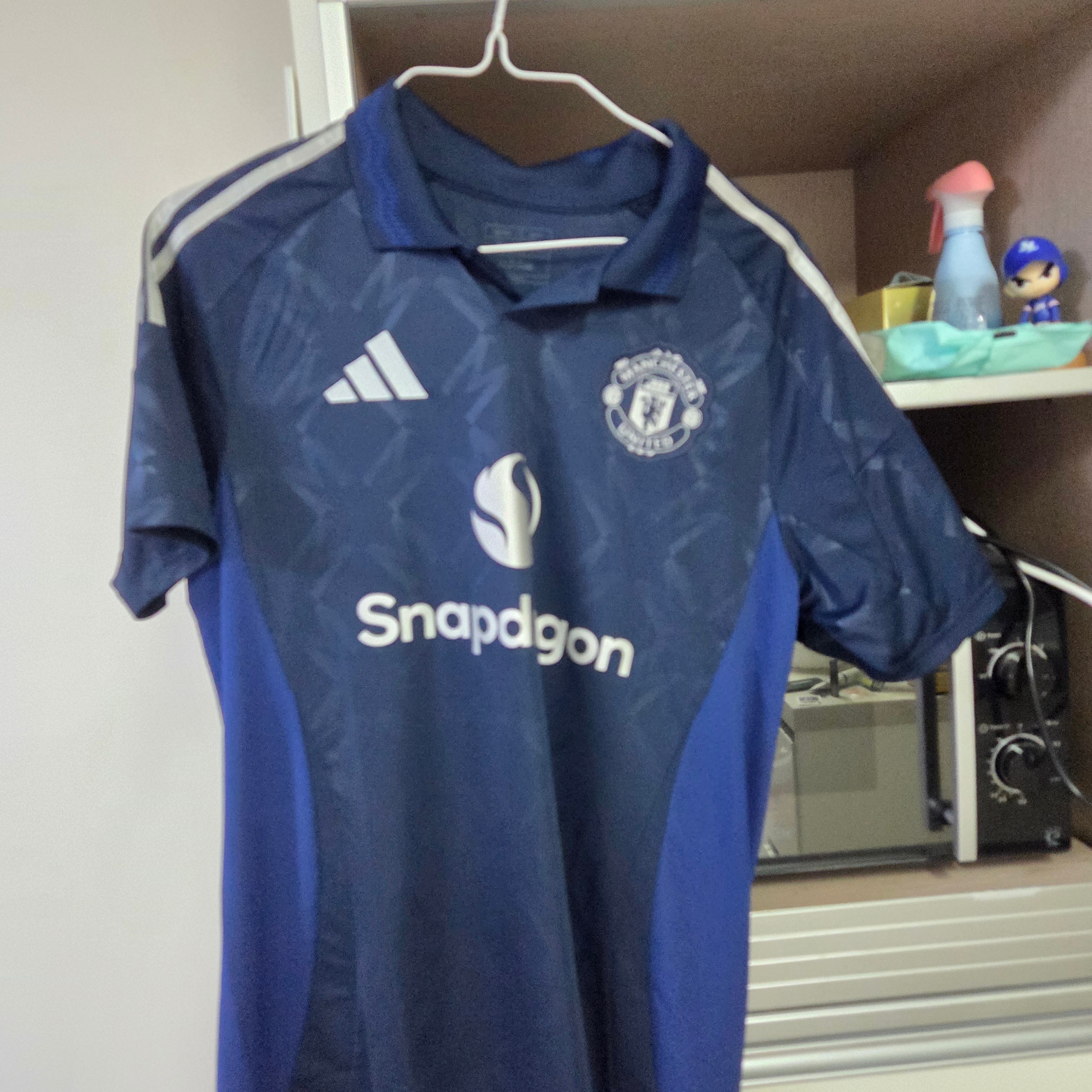 Adidas Manchester United 2024/25 Away Jersey Night Indigo - KR Sizing (Non Marking Ver.) 착용 스타일 - 2