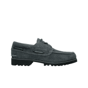 Timberland x White Mountaineering 3-Eye Handsewn Boat Shoes Black Suede - Wide