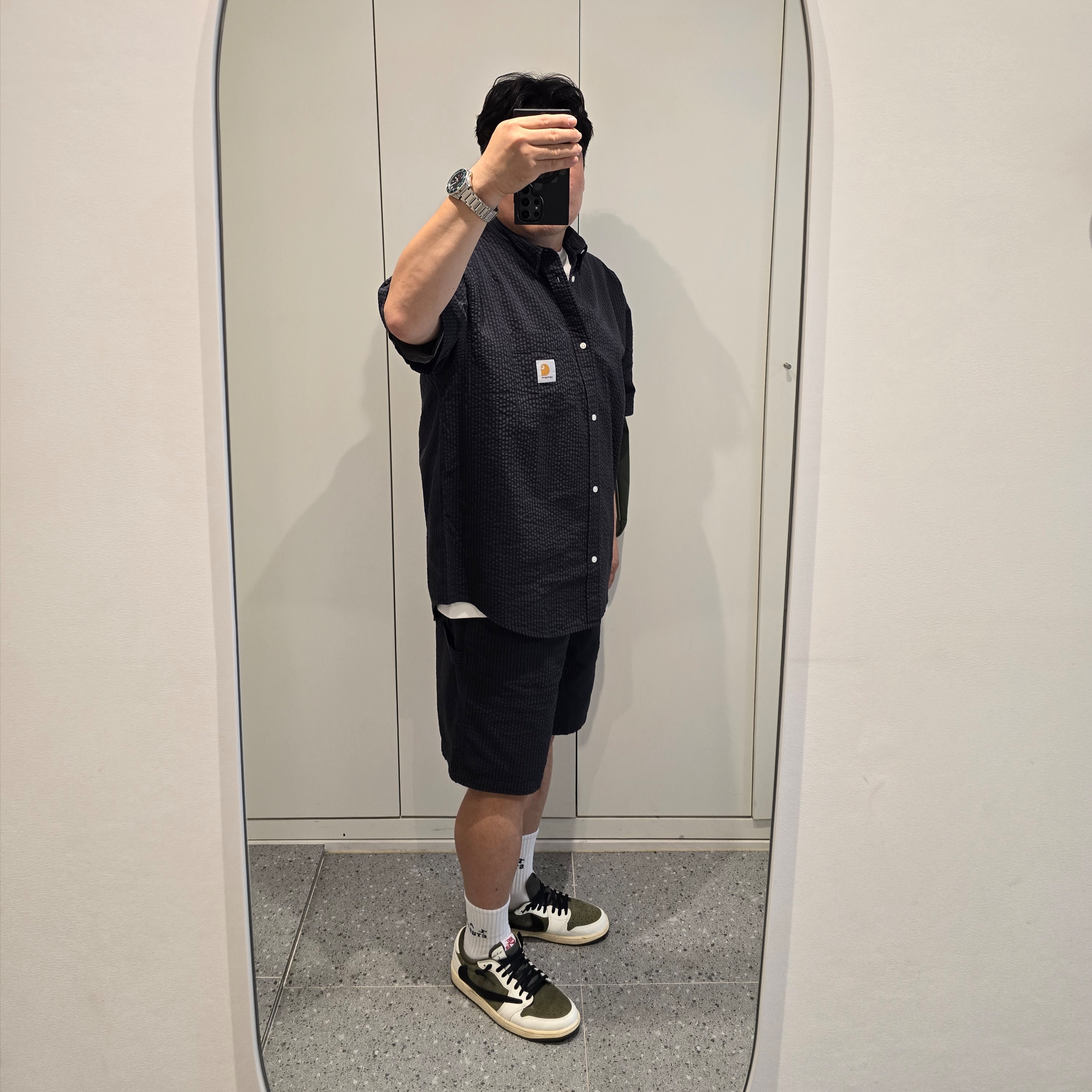 Punch Drunk Parties Hurt Logo Narrow Tee White 착용 스타일 - 1