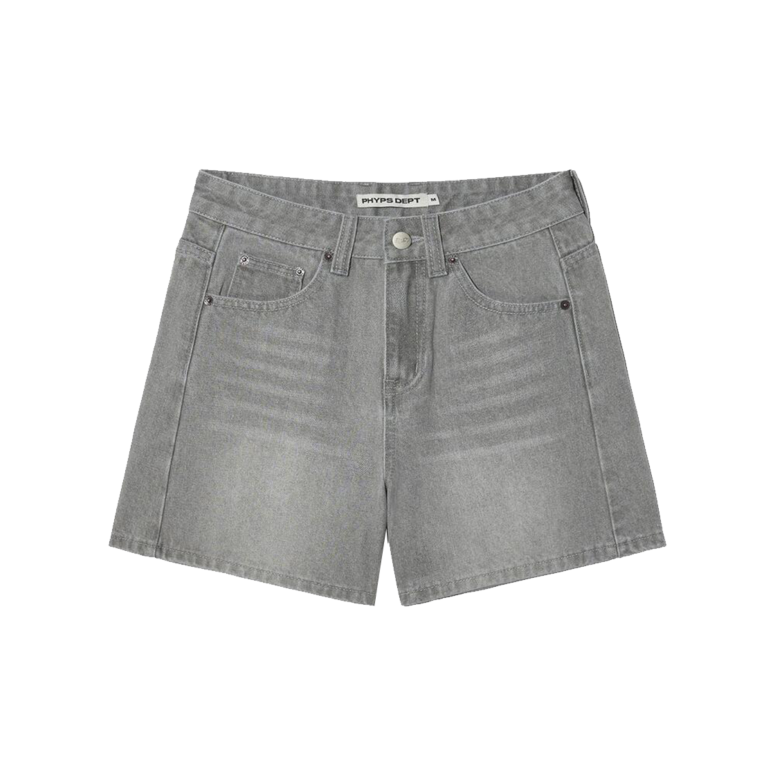 PFM1DP201AGR Phyps Dept Wide Denim Shorts Grey