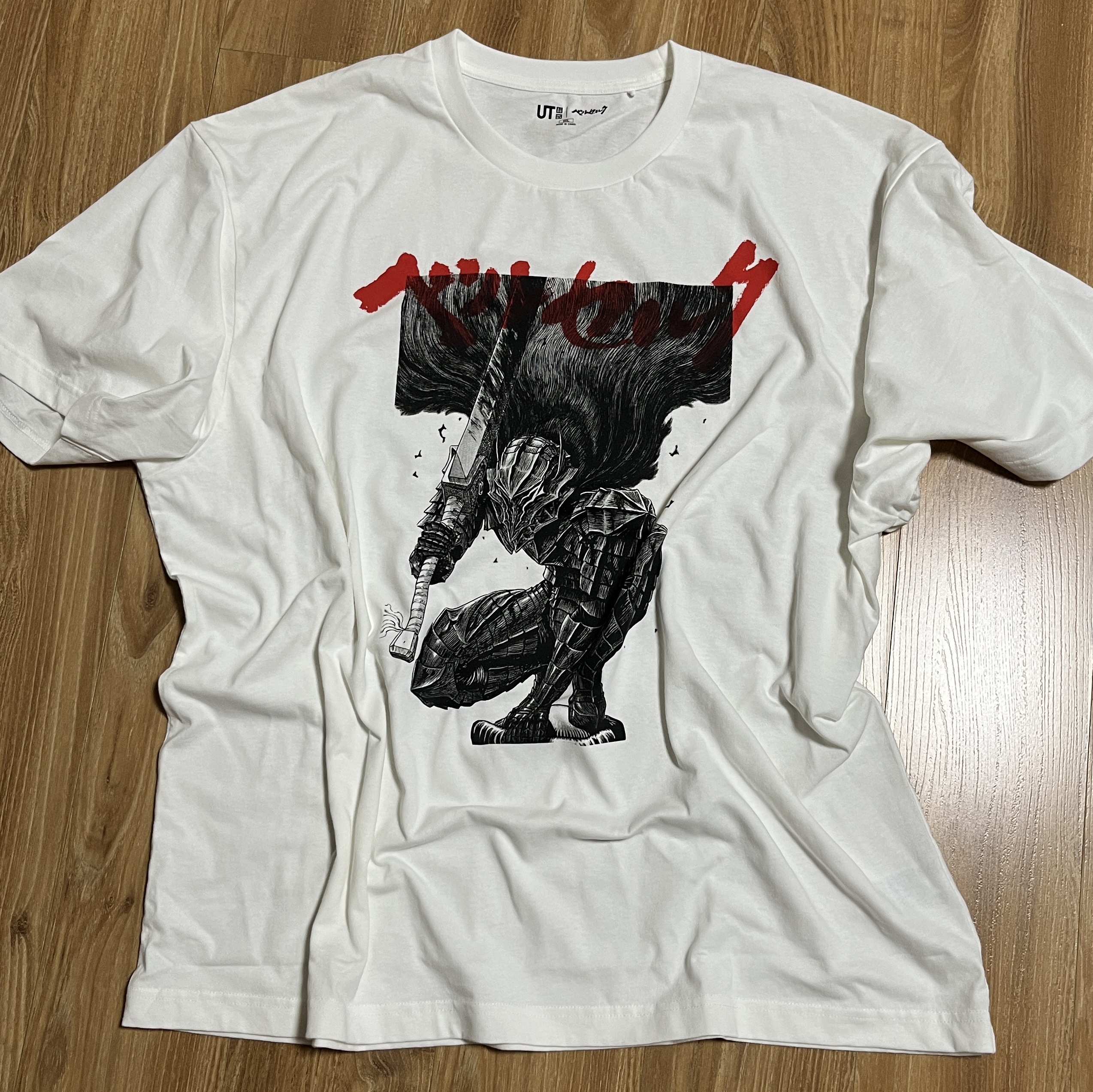 Uniqlo UT x Berserk Manga Curation Graphic T-Shirt A White - KR 착용 스타일