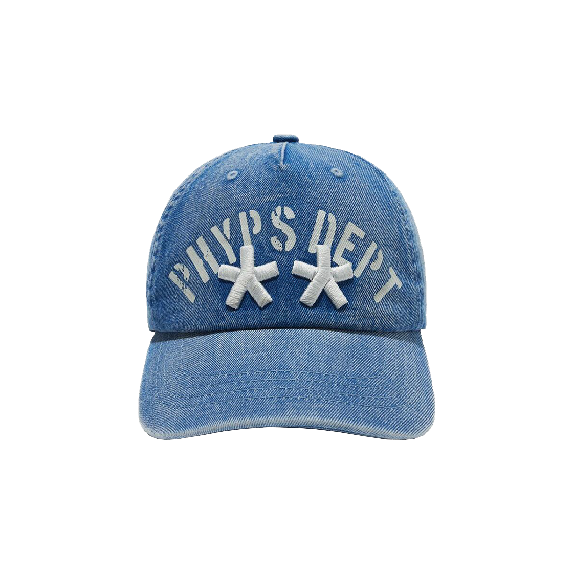 피지컬 디파트먼트 스파클 로고 볼캡 블루(Phyps Dept Sparkle Logo Ball Cap Blue)