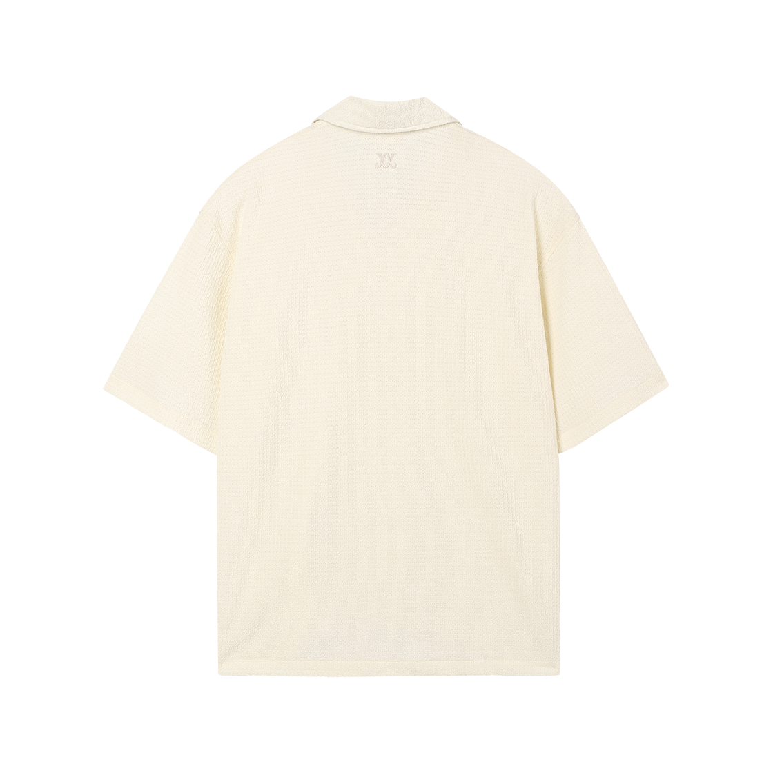 웨슬리휴스턴 브리즈 오픈카라 하프 니트 셔츠 아이보리(WESLEY HYUSTON Breeze Open Collar Half Knit Shirt Ivory) - 2