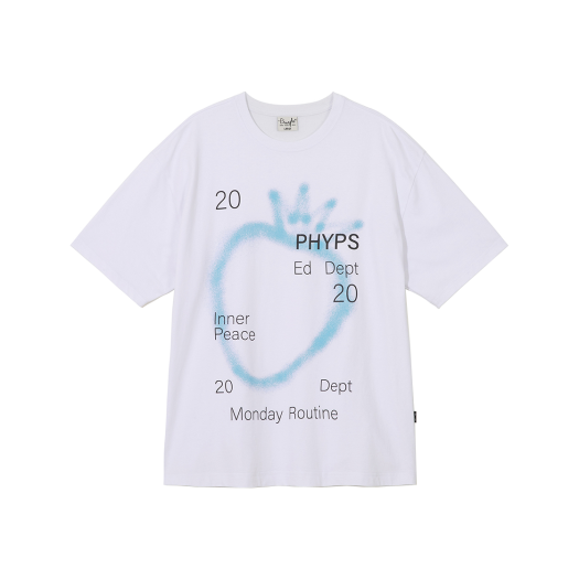 ★ Phyps Department★ Pokemon Evolution Short Sleeve White 피지컬 디파트먼트 포켓몬스터 에볼루션 숏슬리브 화이트