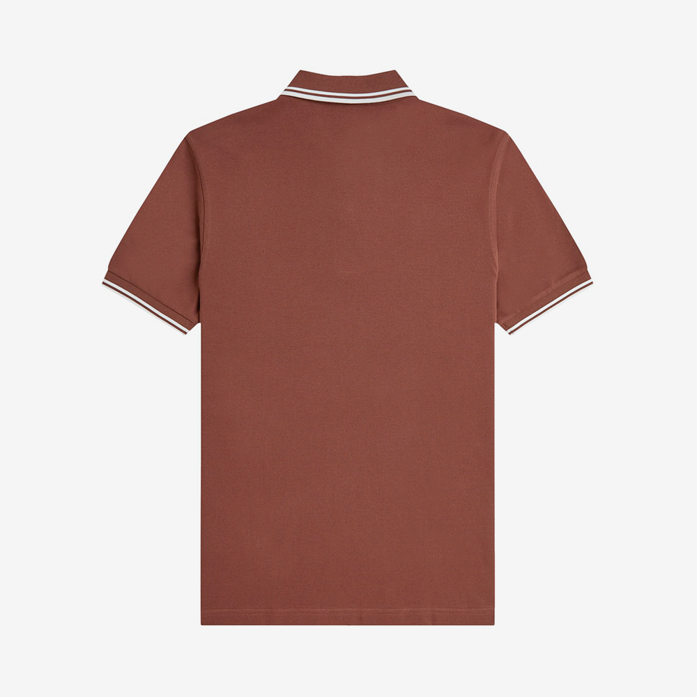 프레드페리 M3600 트윈 팁 프레드페리 셔츠 위스키브라운 에크루(Fred Perry M3600 Twin Tipped Fred Perry Shirt Whisky Brown Ecru) - 6