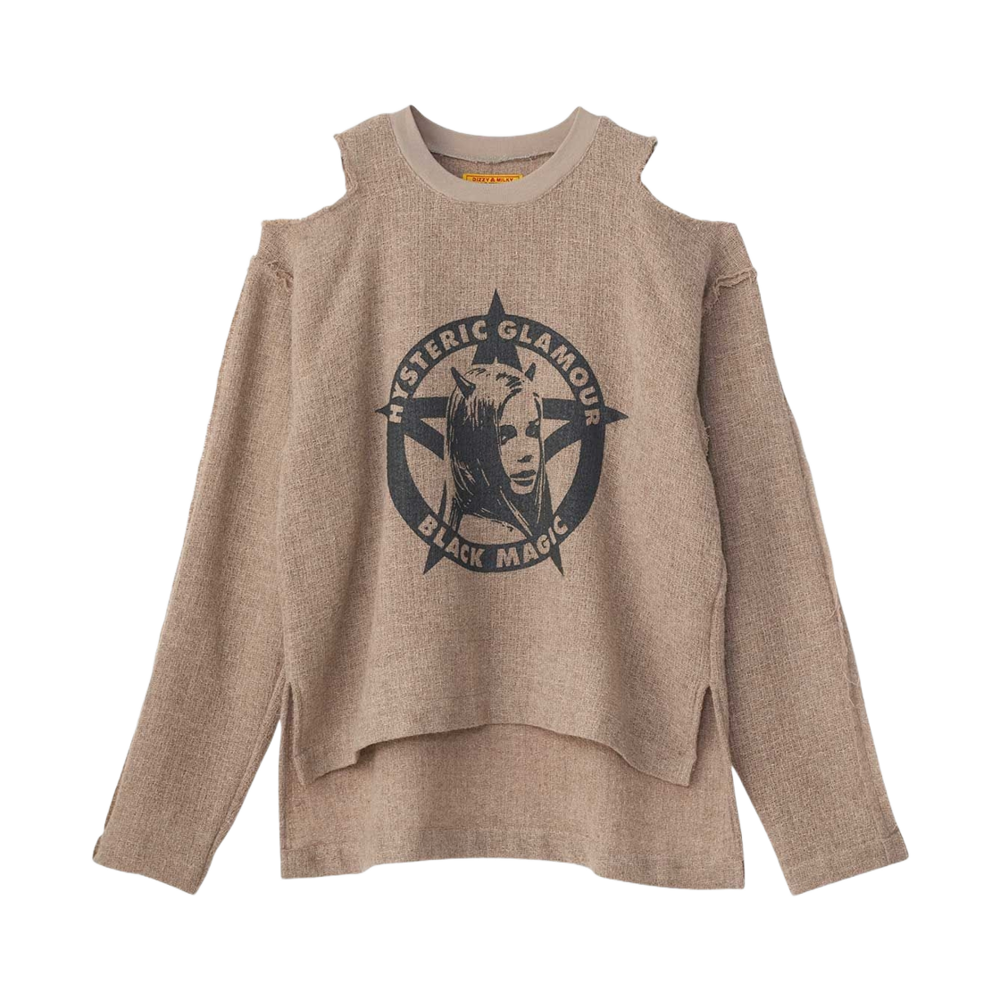 01253AH01 (W) Hysteric Glamour Black Magic Woman Pullover Shirt Beige