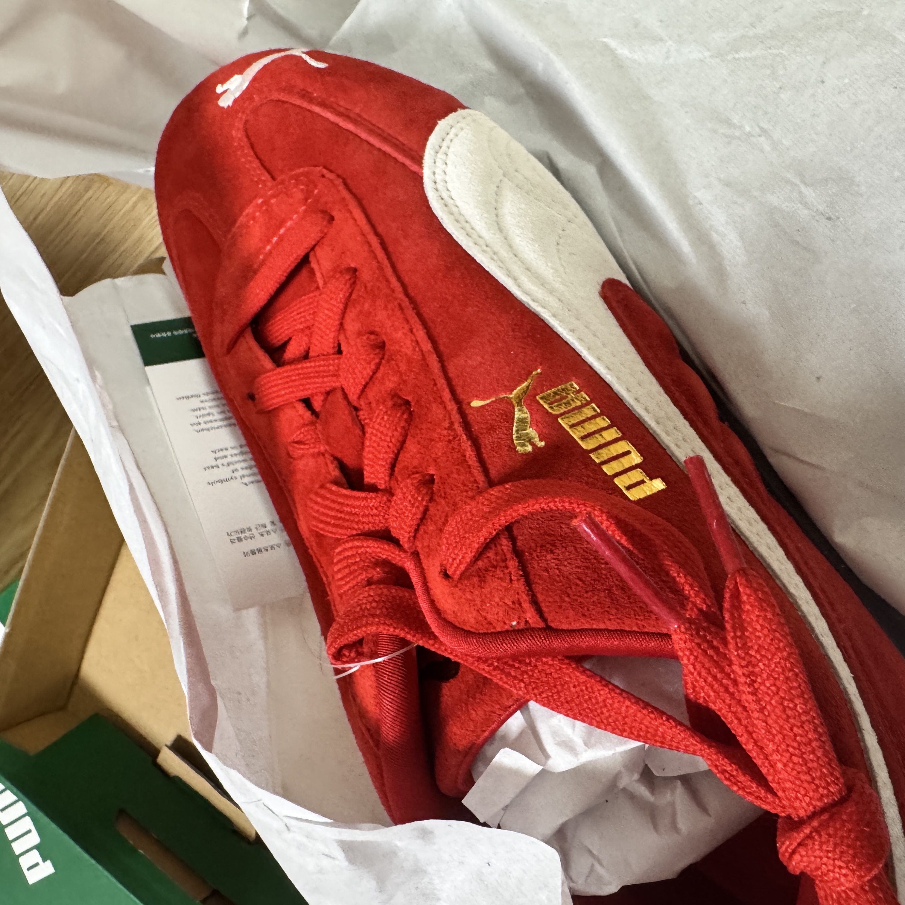 Puma Speedcat OG Red White 착용 스타일