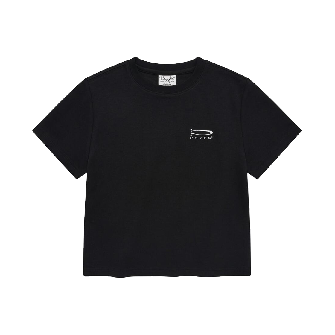 피지컬 디파트먼트 우먼즈 쿨코튼 슬림핏 반팔티셔츠 블랙(Phyps Dept Women's Cool Cotton Slim Fit T-Shirt Black) - 1