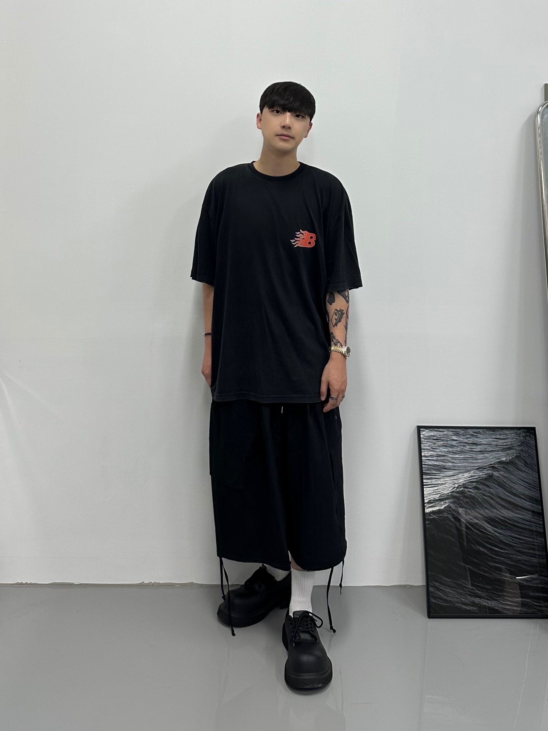 Balenciaga Steroid Derby Black 착용 스타일 - 1