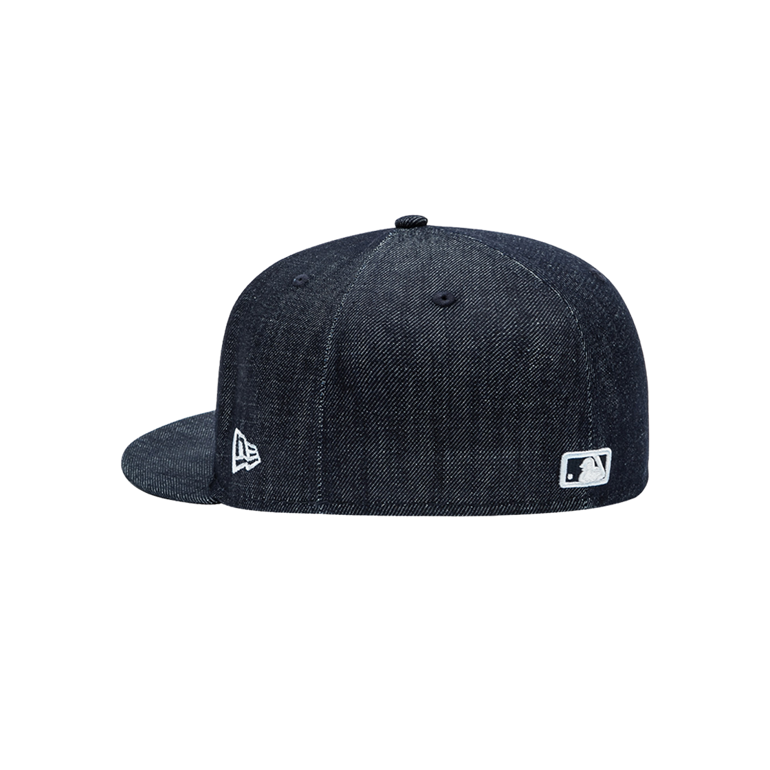 뉴에라 MLB 뉴욕 양키스 월드 시리즈 사이드 패치 데님 사이즈 캡 인디고 데님(New Era MLB New York Yankees World Series Side Patch Denim Size Cap Indigo Denim) - 4
