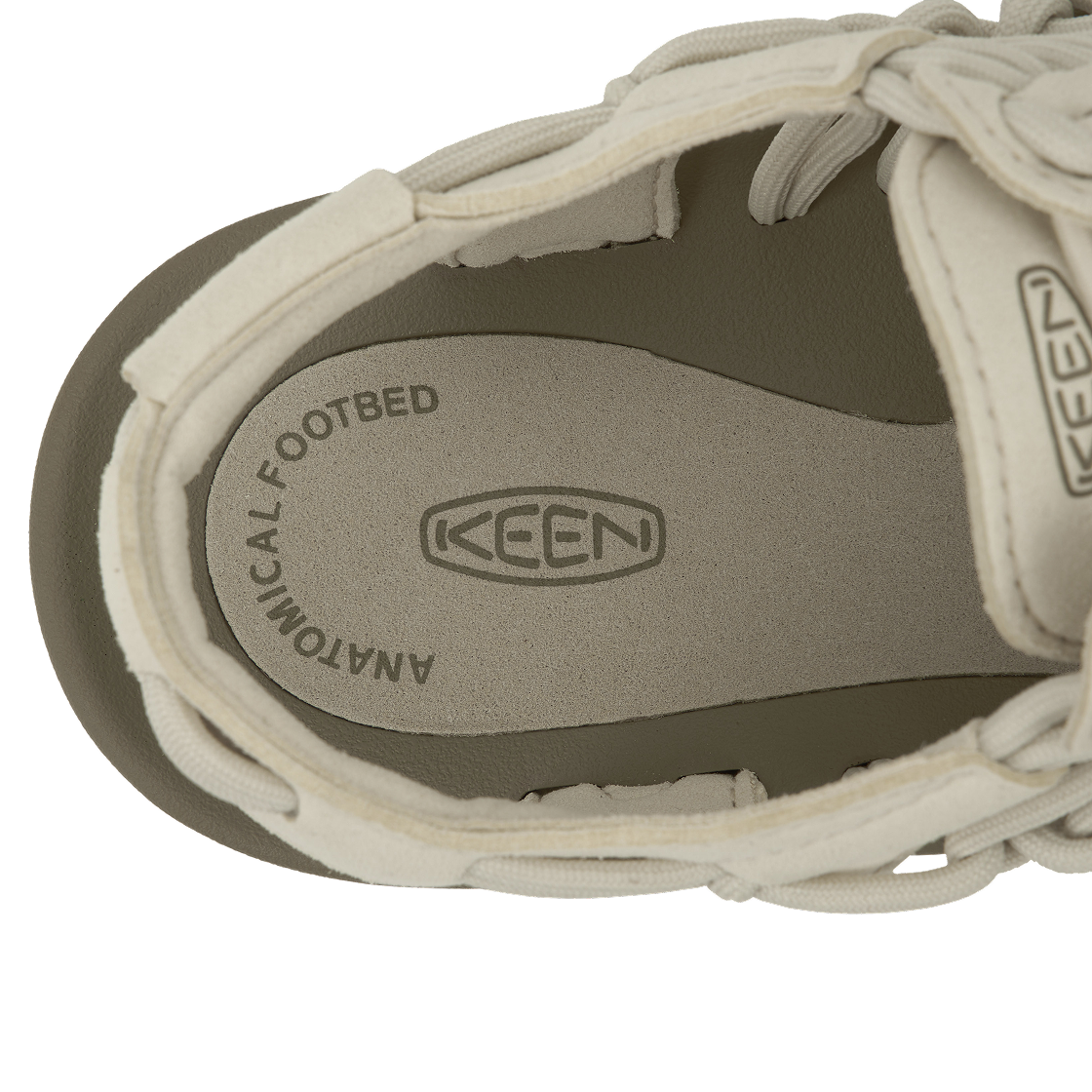1018698 (W) Keen Uneek Sandals White Cap Cornstalk - #8