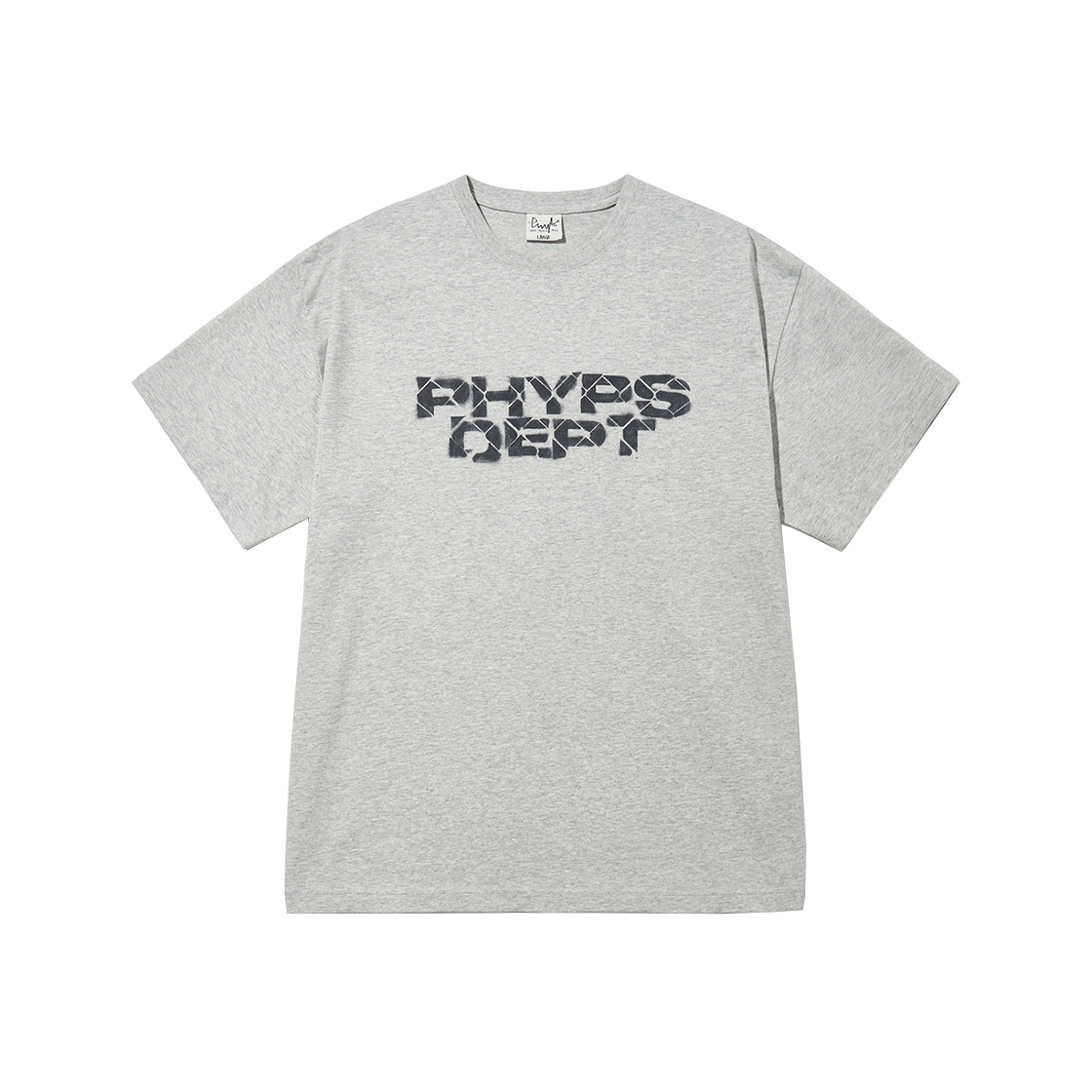 PFM1SS309AGR Phyps Dept Typo Spray Short Sleeve T-shirt Grey