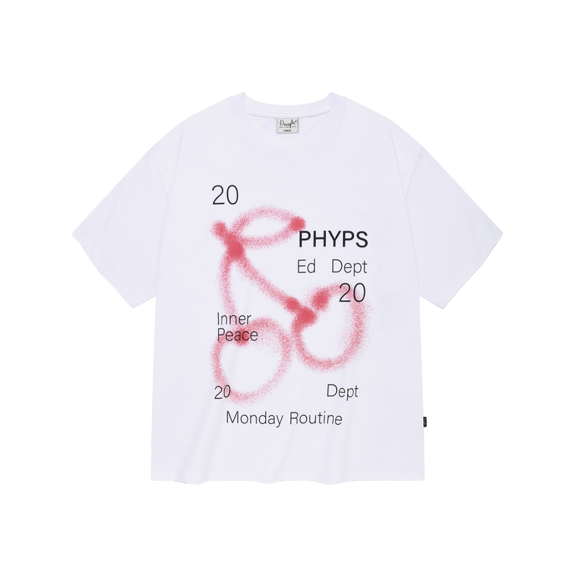 ★ Phyps Department★ Typo Spray Short Sleeve T-Shirt Charc ☆ Phyps Department☆ Typo Spray Short Sleeve T-Shirt Charc