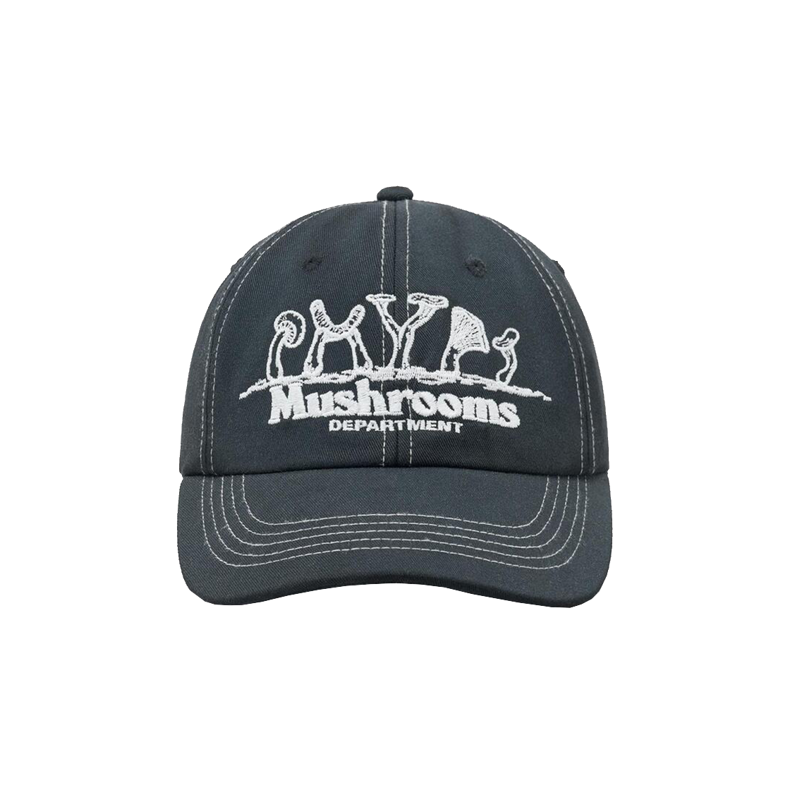 PFX2CA312ACH Phyps Dept Mushroom Washed Ball Cap Charcoal