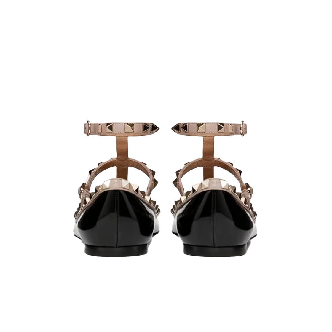 (W) 발렌티노 캐주얼 싱글 플랫 슈즈 블랙 뿌드르((W) Valentino Casual Single Flat Shoes Black Poudre) - 3