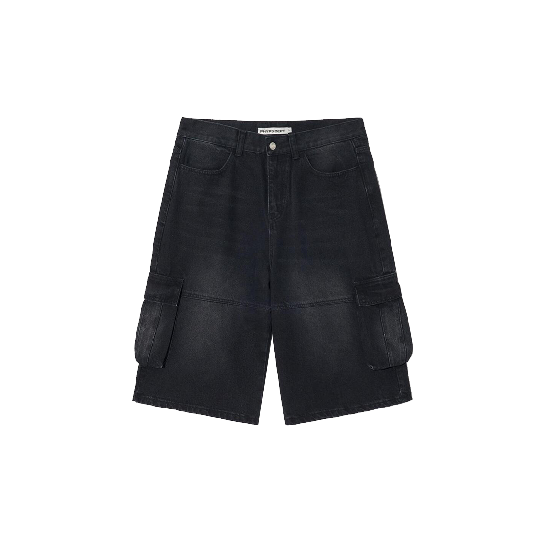 PFM1DP301ABK Phyps Dept Bermuda Cargo Denim Pants Black