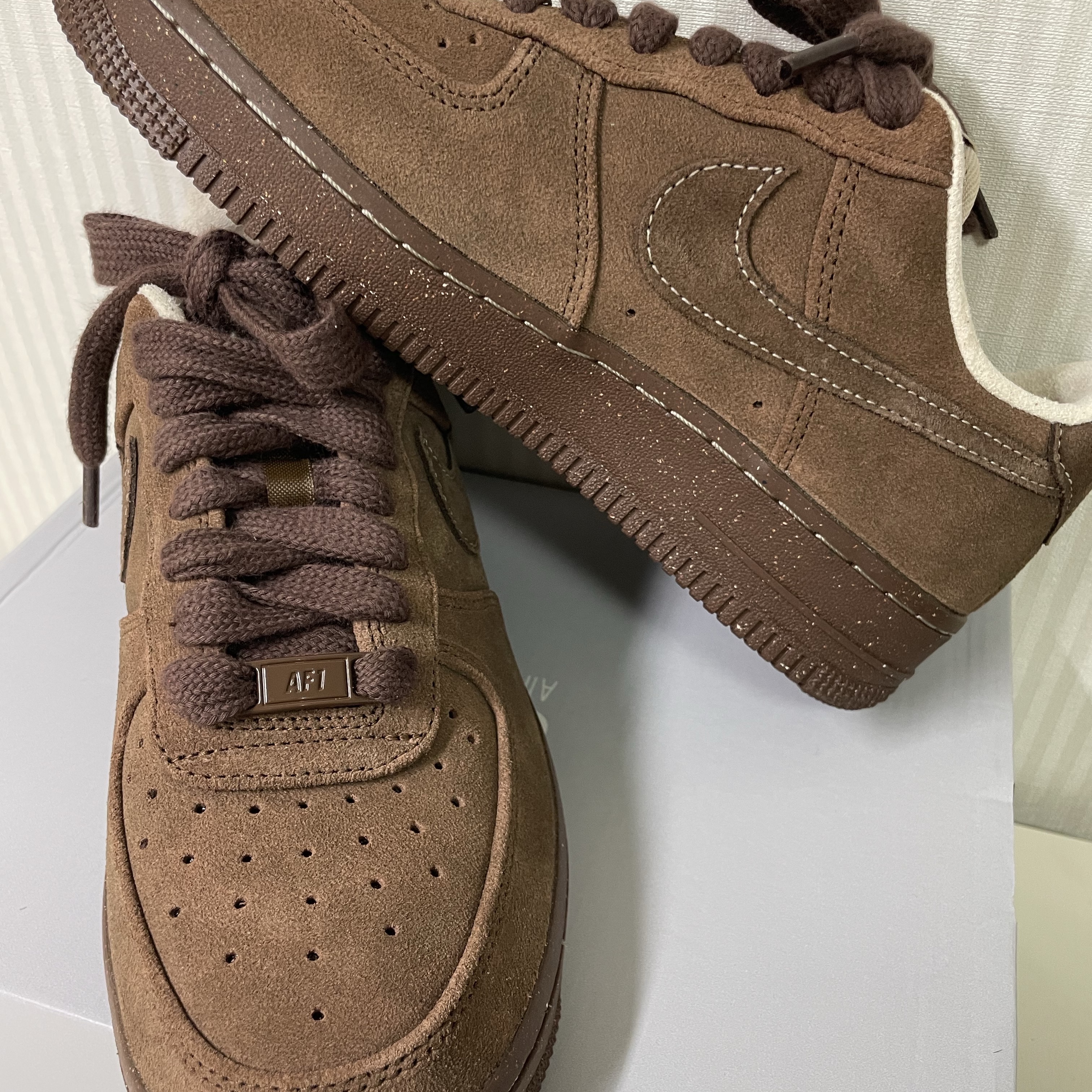 (W) Nike Air Force 1 '07 Cacao Wow 착용 스타일
