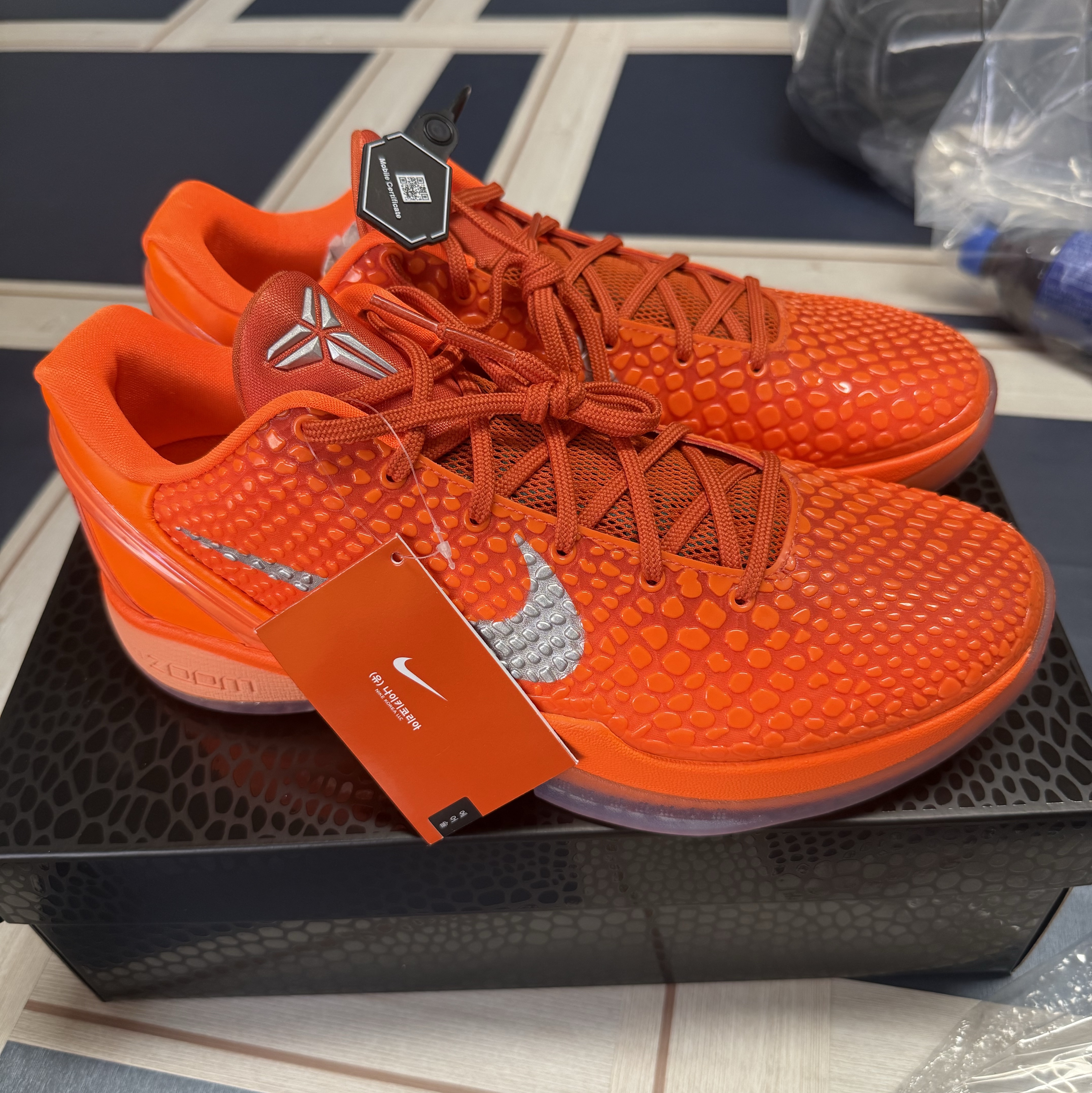 Nike Kobe 6 Protro Total Orange 착용 스타일
