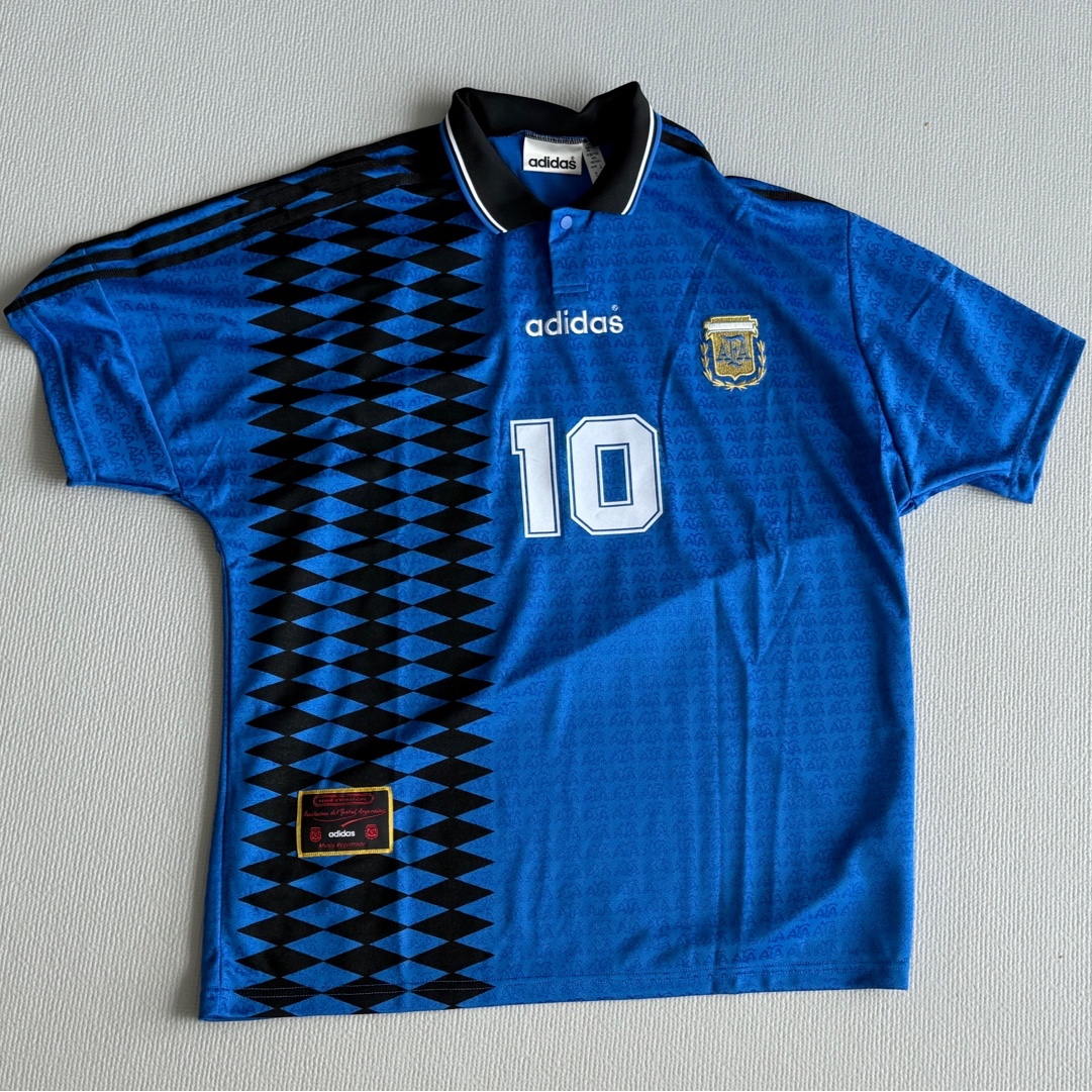 Adidas Argentina 1994 Away Jersey Blue - KR Sizing 착용 스타일