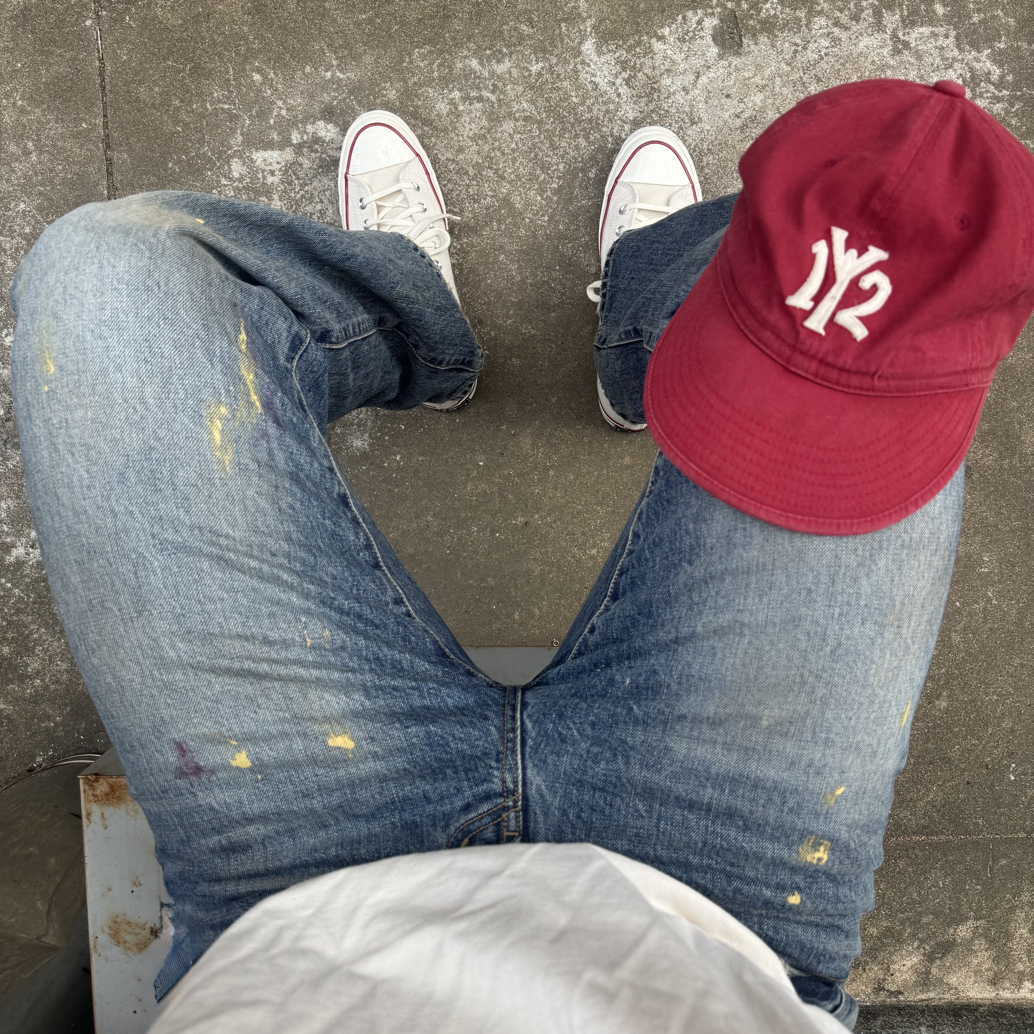 Converse Chuck 70 High Parchment 착용 스타일