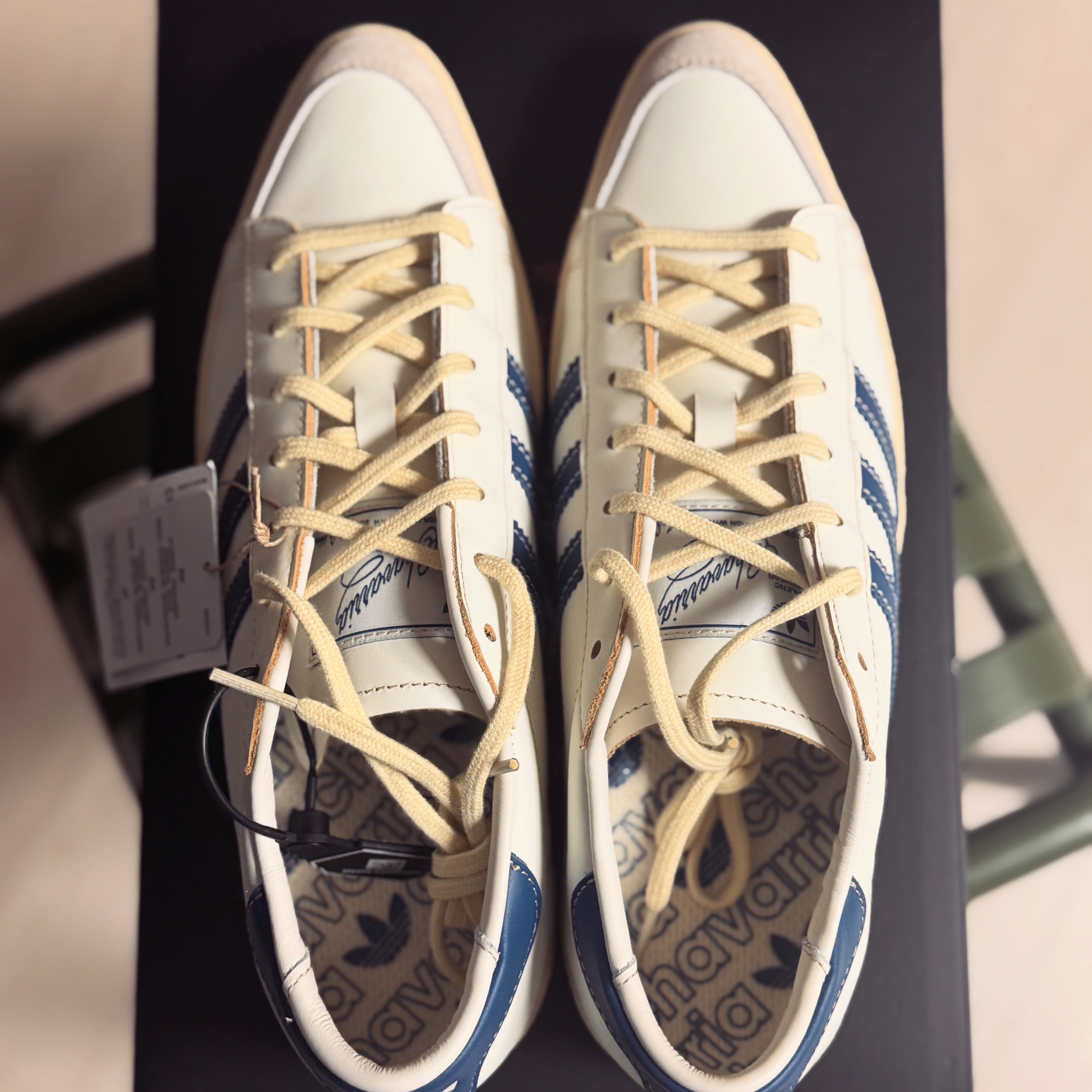 Adidas x Willy Chavarria Jabbar Dress Off White Dark Marine 착용 스타일 - 1