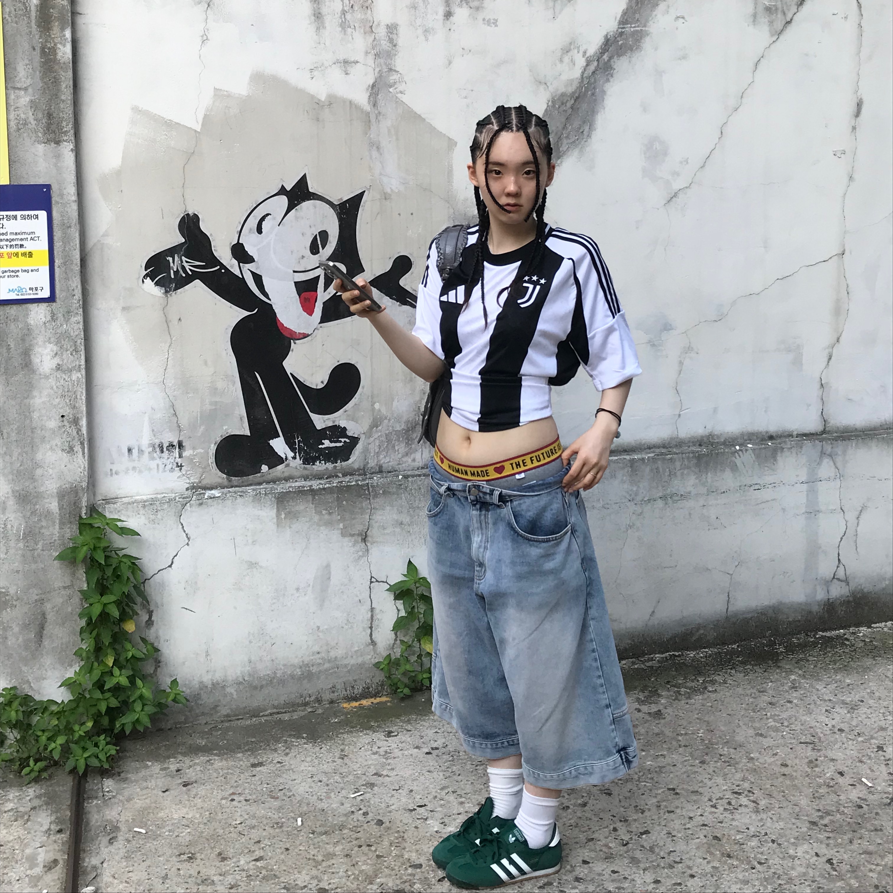 Adidas Juventus 2024/25 Home Jersey White Black - KR Sizing (Non Marking Ver.), Adidas R71 Collegiate Green Cloud White 착용 스타일