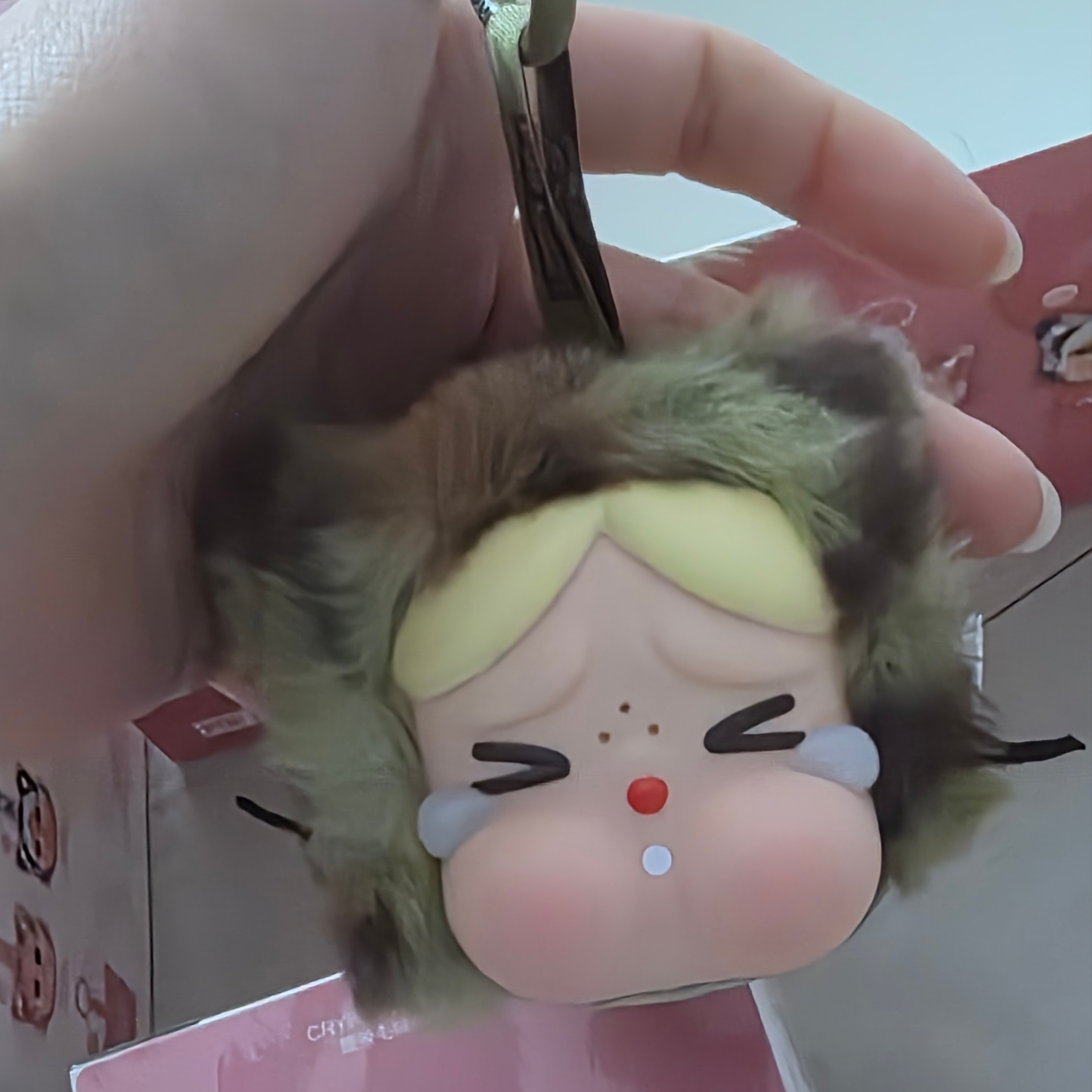 Pop Mart Crybaby Wild But Cutie Series Vinyl Plush Pendant Camo Cutie (Opened Case) 착용 스타일 - 1