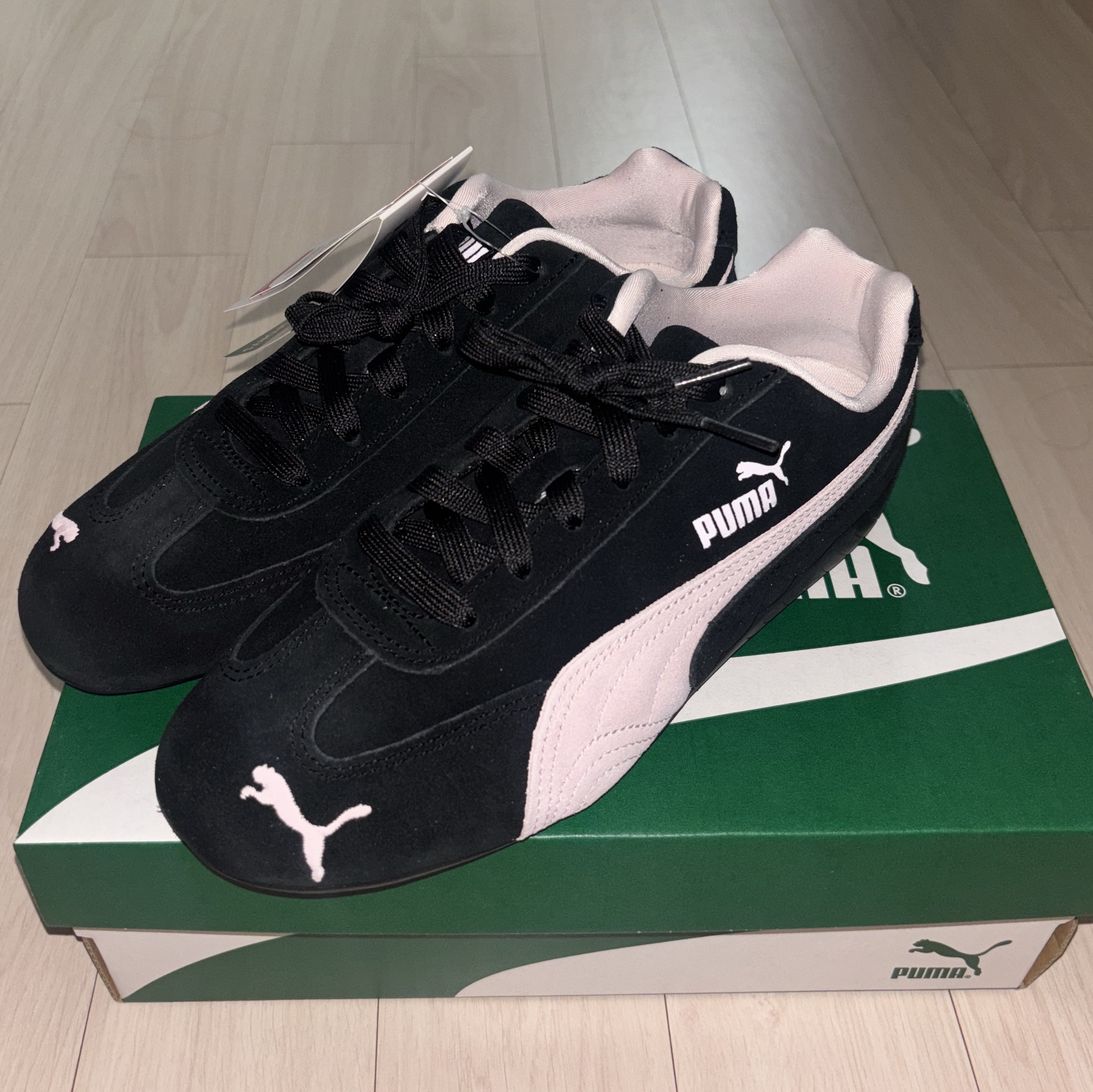 Puma Speedcat OG Black Mauve Mist 착용 스타일 - 1