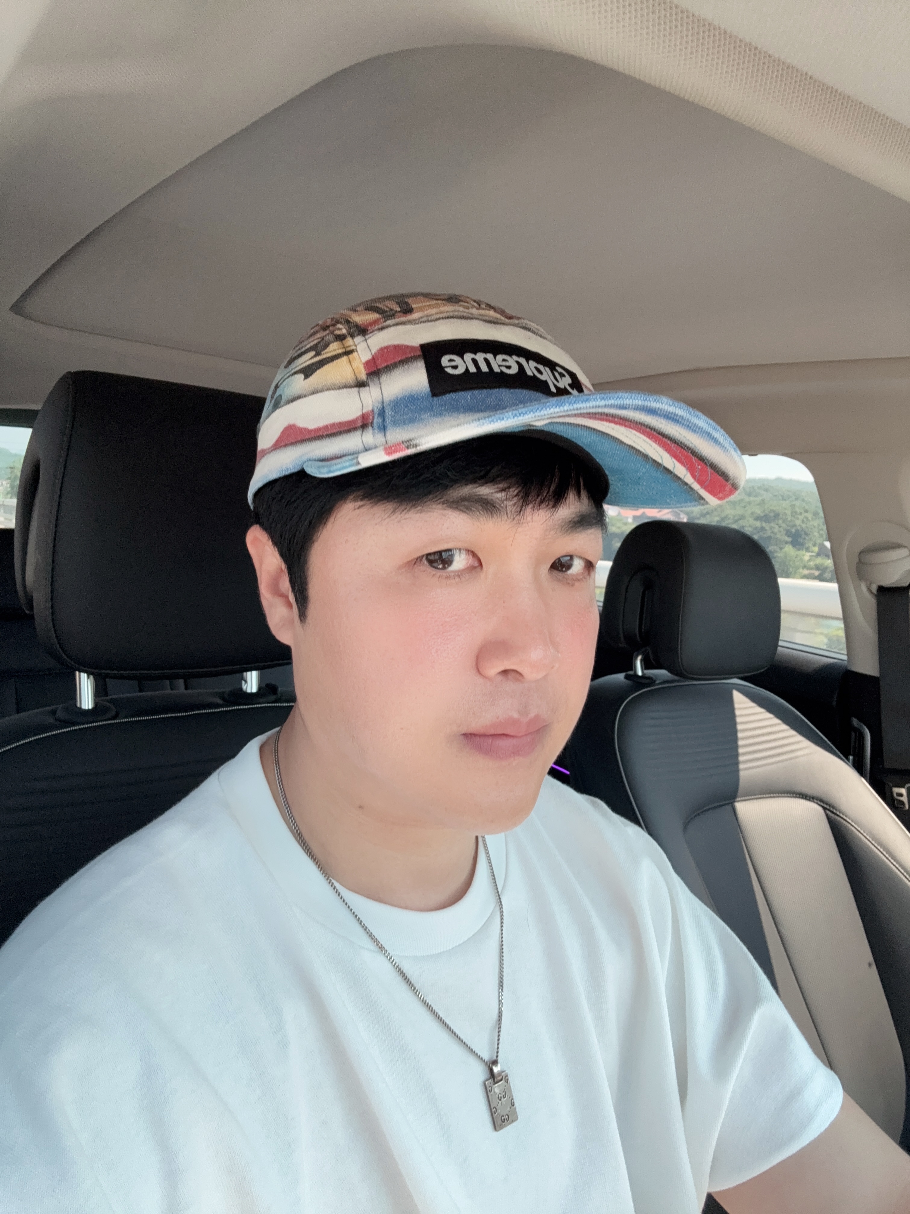 Supreme Maradona Camp Cap Multicolor - 24SS 착용 스타일