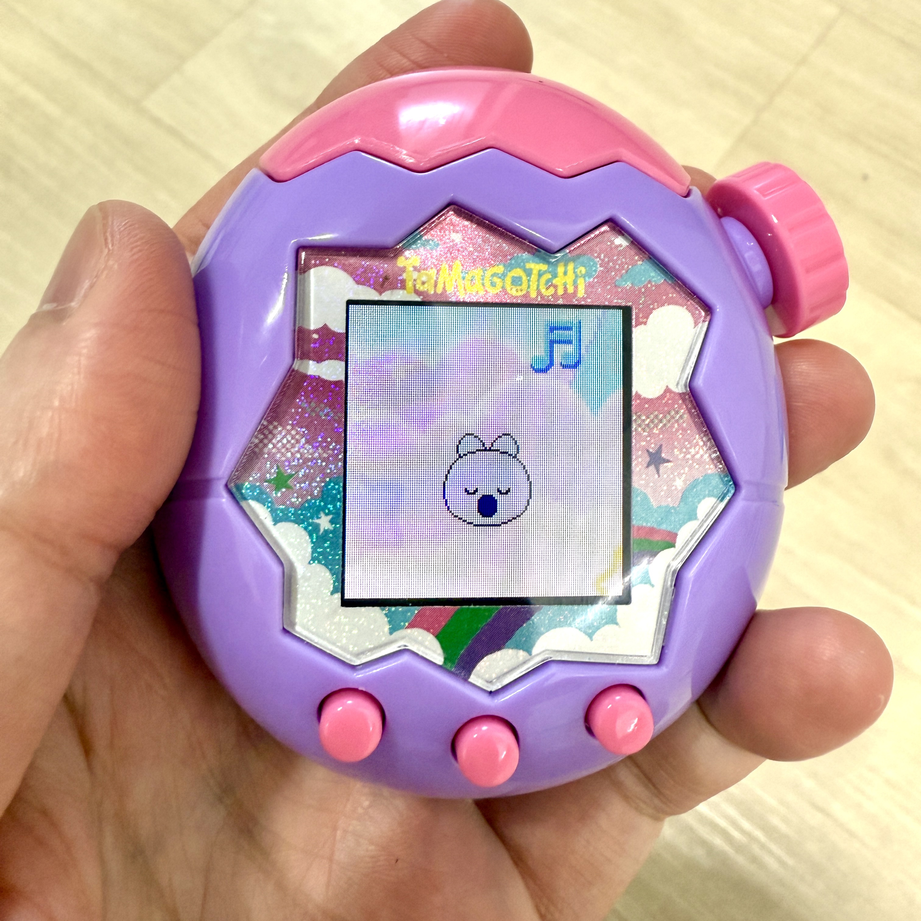 Tamagotchi Paradise Purple Sky 착용 스타일