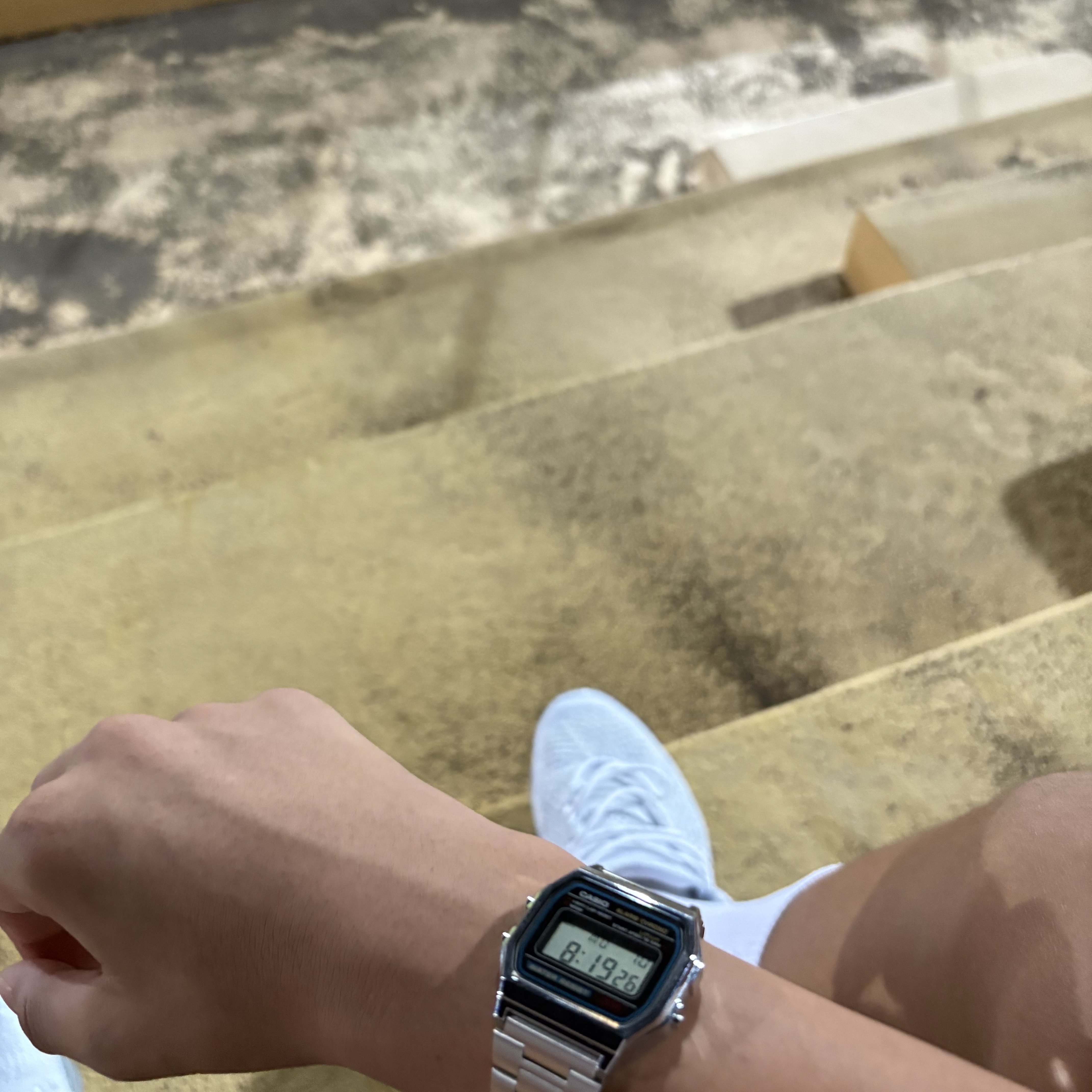 Casio A-158WA-1, Nike Air VaporMax 2023 Flyknit Pure Platinum 착용 스타일