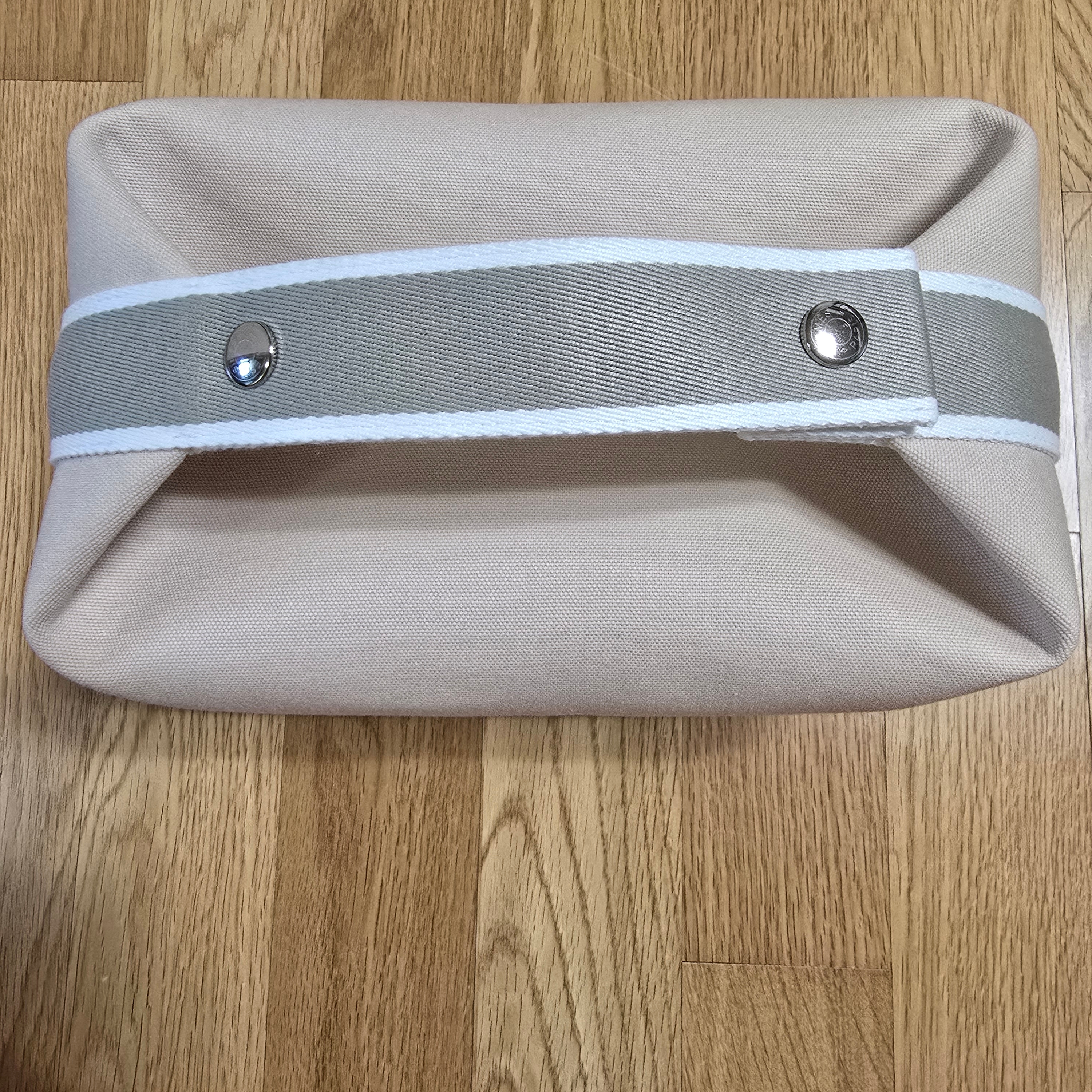 Hermes Large Bride-A-Brac Case Canvas & Naturel 착용 스타일 - 3