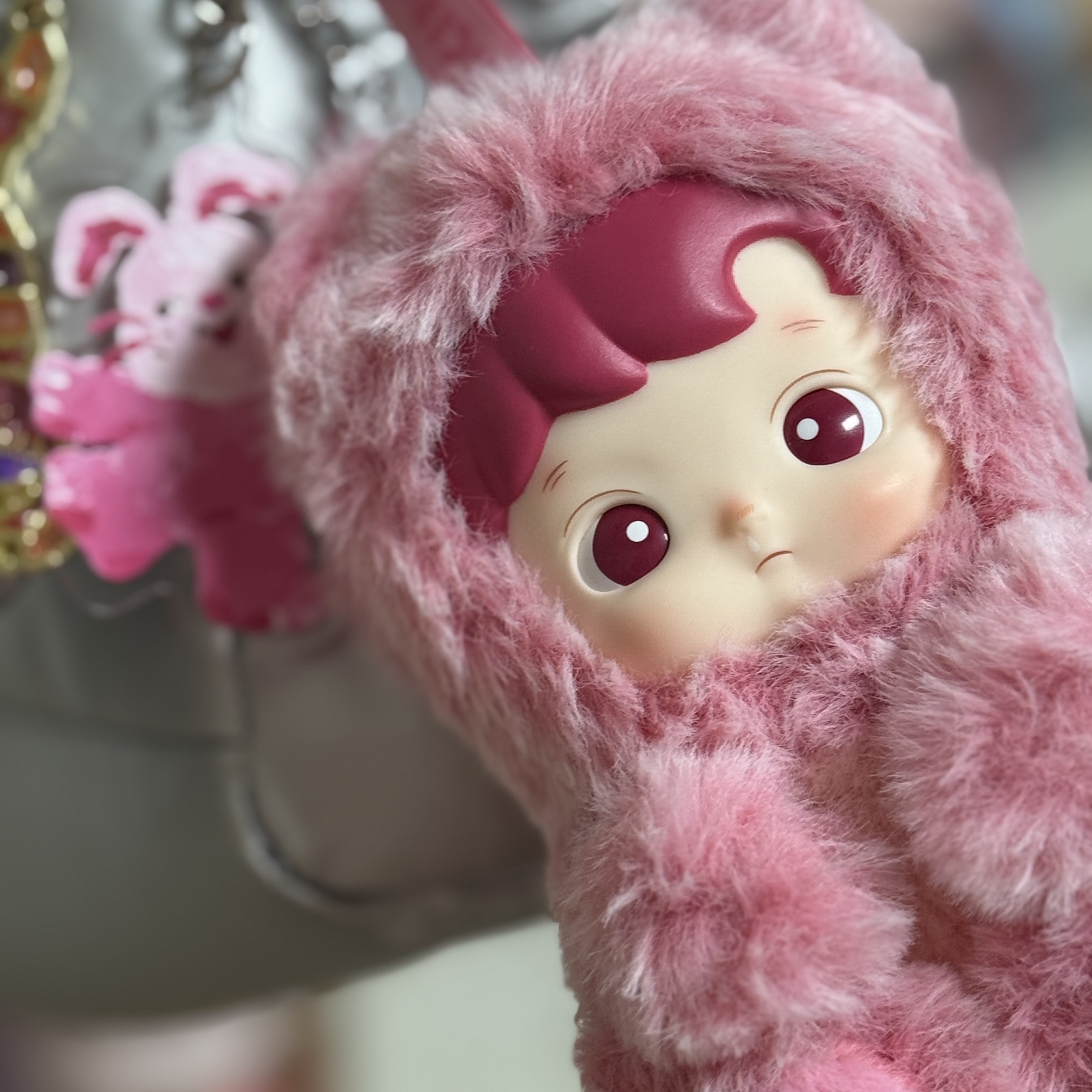 Pop Mart Hacipupu Gummy Bear Series Vinyl Plush Pendant (1 Blind Box) 착용 스타일 - 1