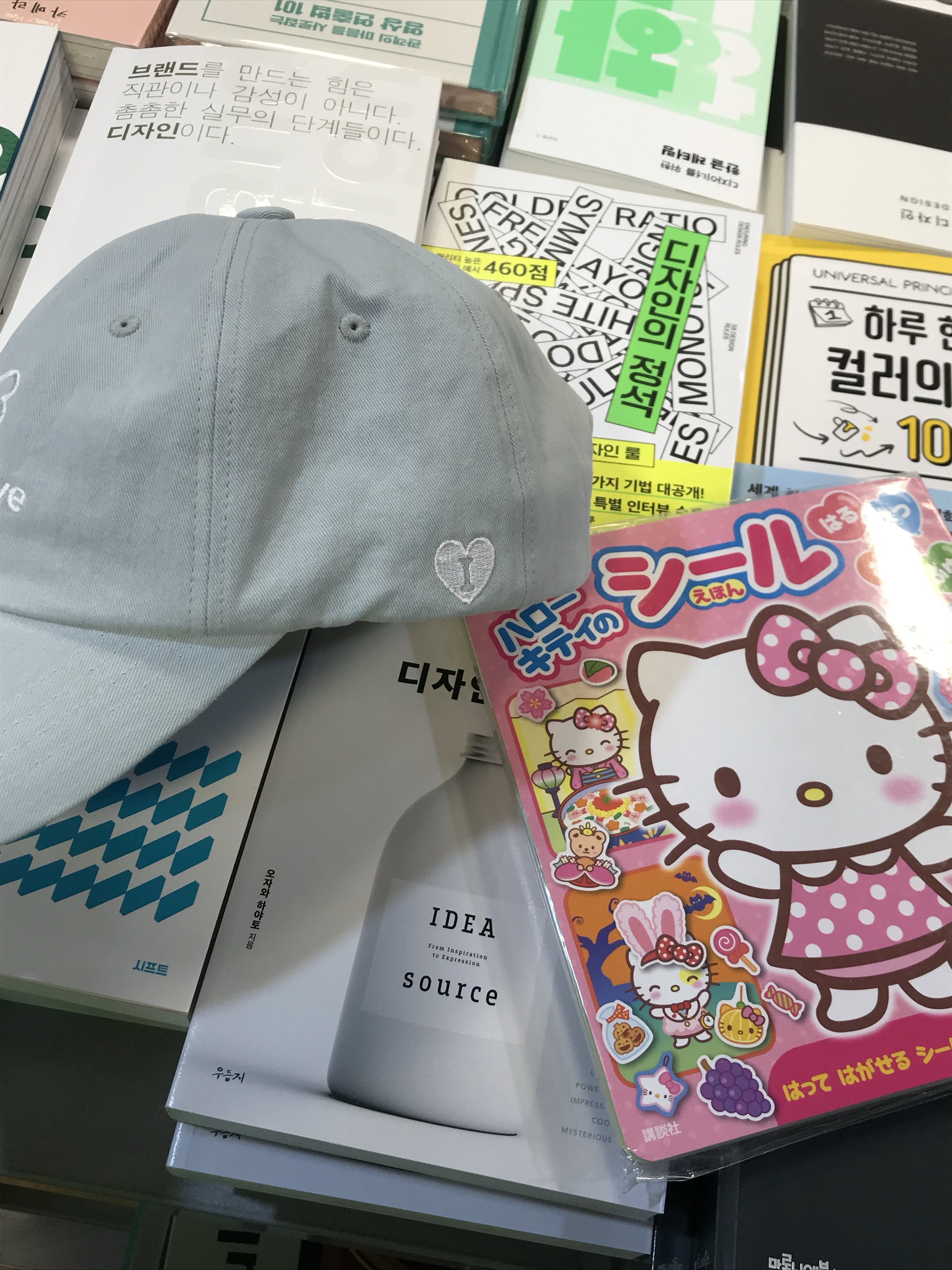 Isummerly Eternal Love Ball Cap Light Sky 착용 스타일 - 3