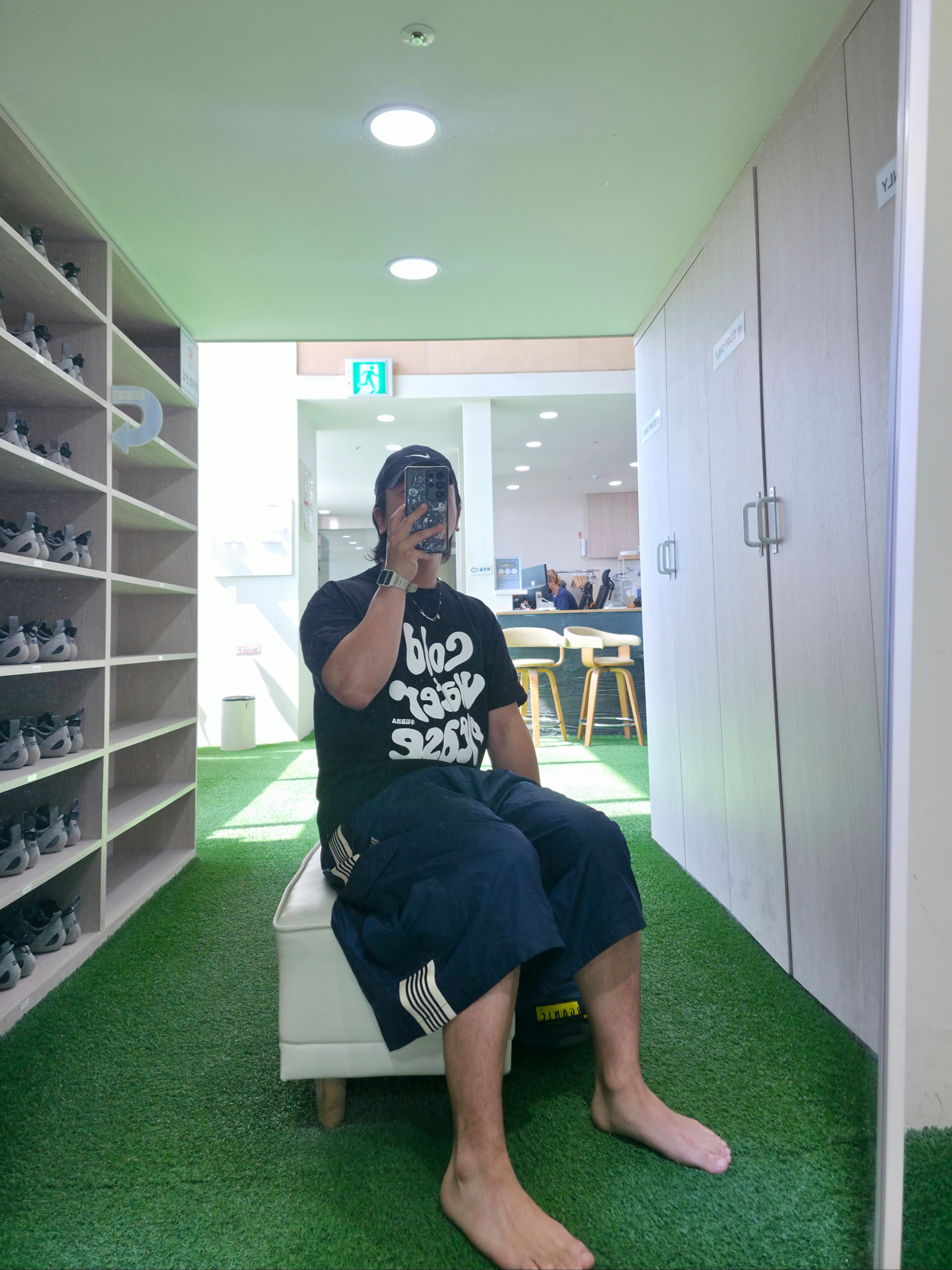 Needles x LHP H.D. BDU Nylon Shorts Navy - LHP Exclusive, Nike Dri-Fit Legacy 91 Golf Cap Black 착용 스타일 - 2