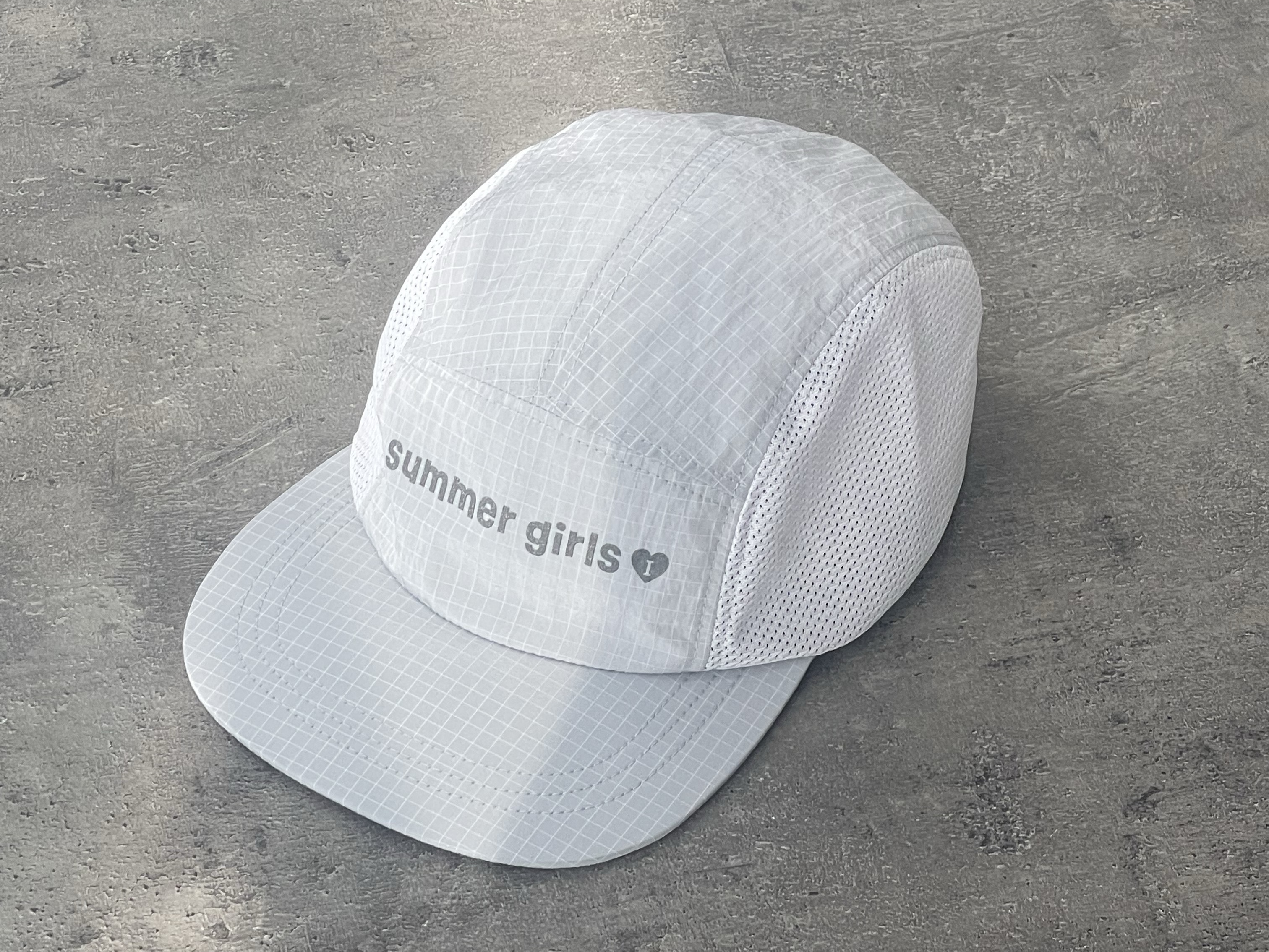 Isummerly Summer Girls Nylon Camp Cap Gray 착용 스타일 - 3