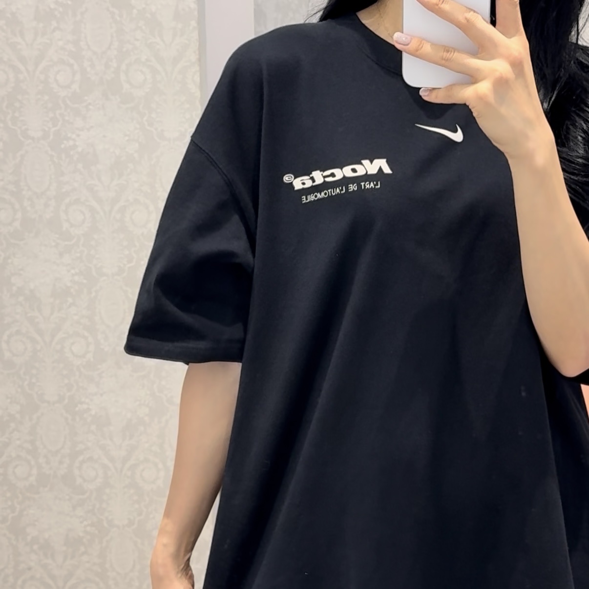 Nike x Drake Nocta x Kar L'Art De L'Automobile Burrow T-Shirt Black (FD2205-010) 착용 스타일