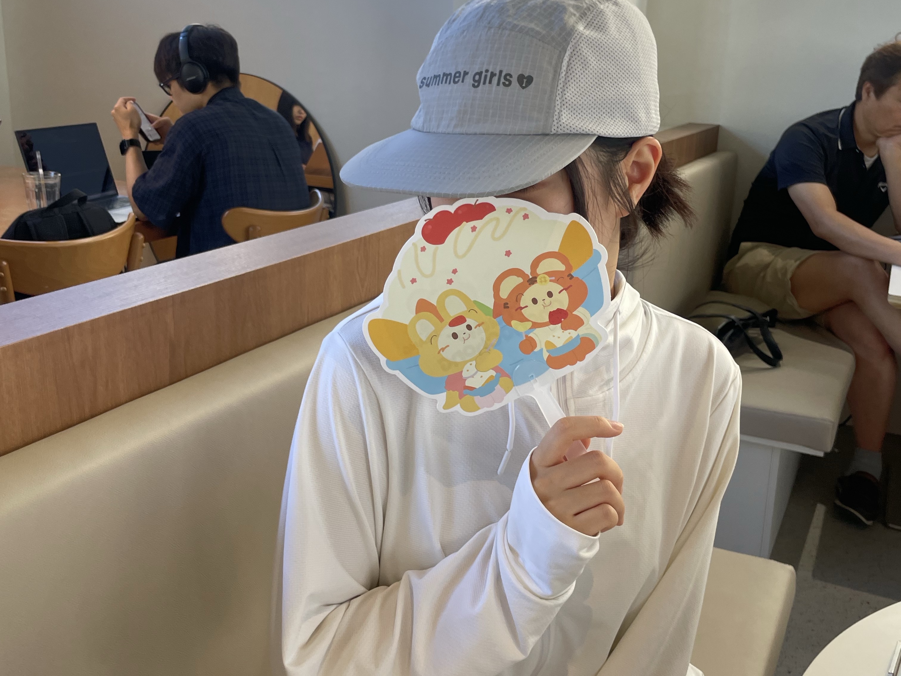 Isummerly Summer Girls Nylon Camp Cap Gray 착용 스타일 - 2