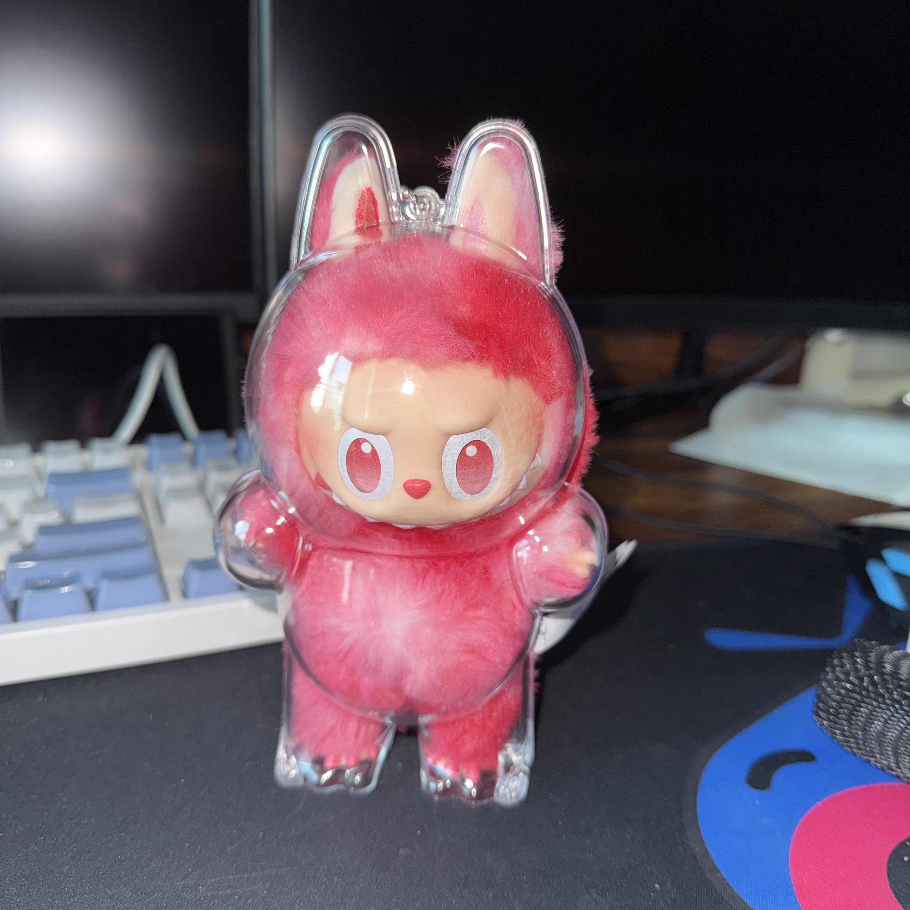 Pop Mart Labubu The Monsters Highlight Series Sealed Case (1 Blind Box), Pop Mart Labubu The Monsters Highlight Series Love Keyring (Opened Case) 착용 스타일