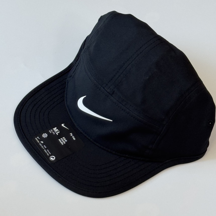 Nike Dri-Fit Fly Unstructured Swoosh Cap Black, Nike Club Unstructured Denim Cap College Navy White 착용 스타일 - 1