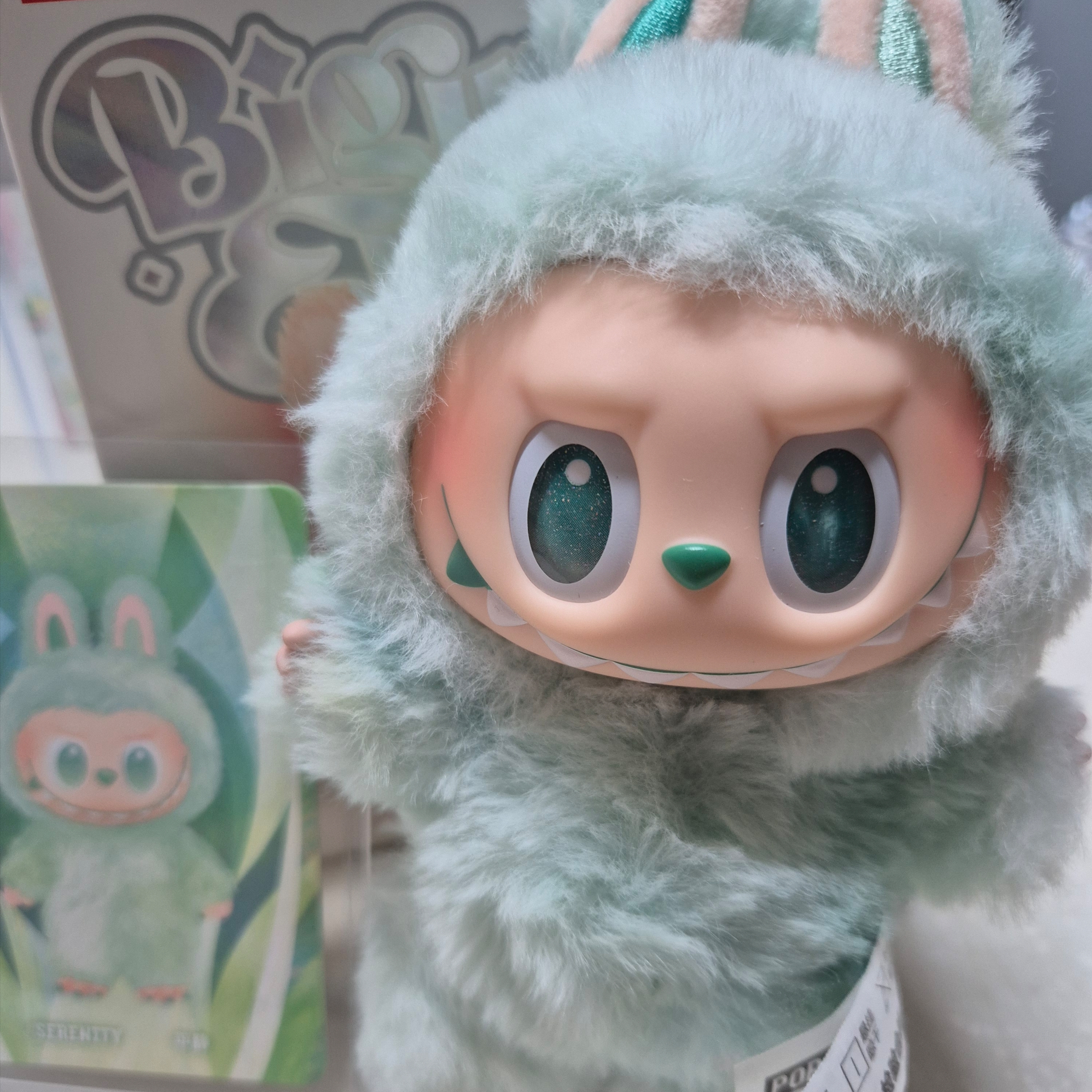 Pop Mart Labubu The Monsters Highlight Series Serenity Keyring (Opened Case) 착용 스타일