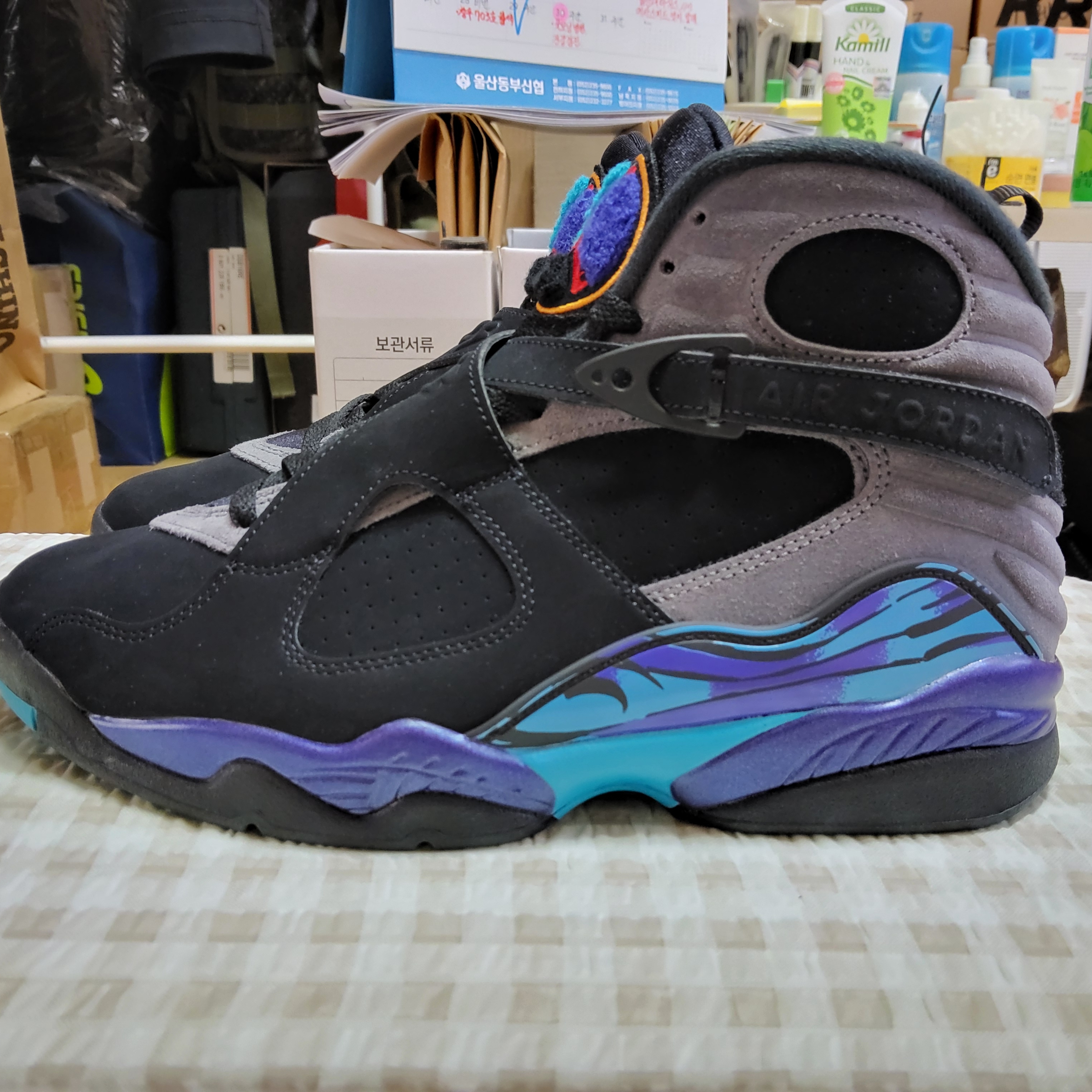 Jordan 8 Retro Aqua 2025 착용 스타일 - 2