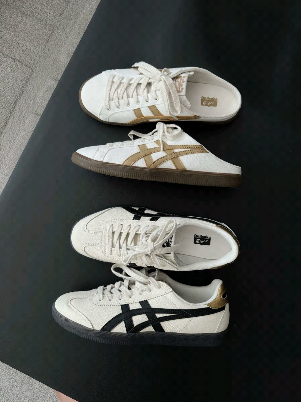 Onitsuka Tiger Tokuten White Black 착용 스타일 - 1
