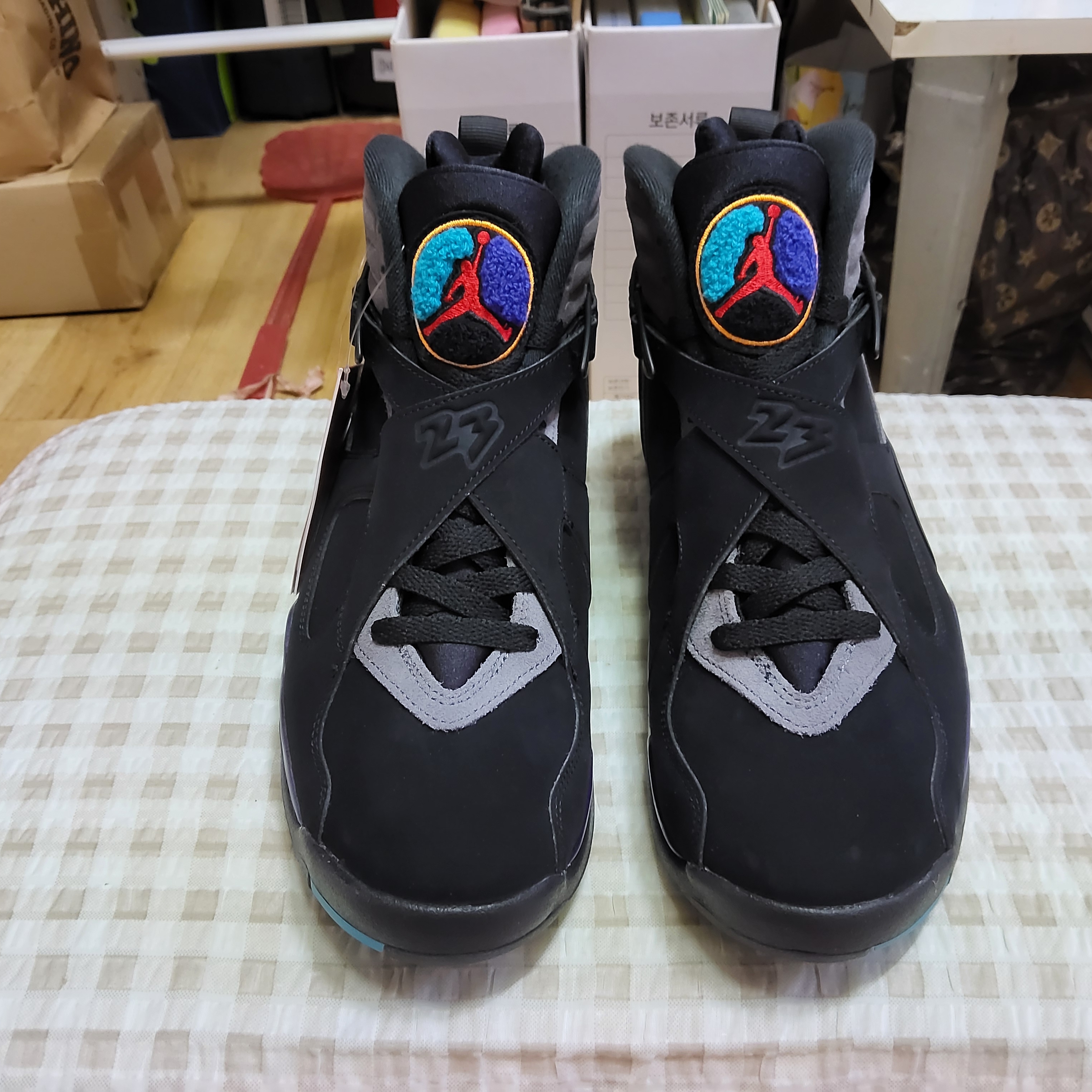 Jordan 8 Retro Aqua 2025 착용 스타일 - 3